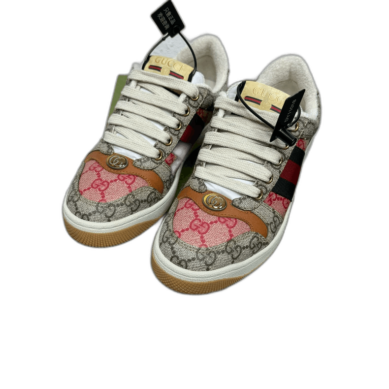 Gucci Gucci Logo Print Sneakers Size 34.5 Size US 4 / IT 34 - 1 Thumbnail