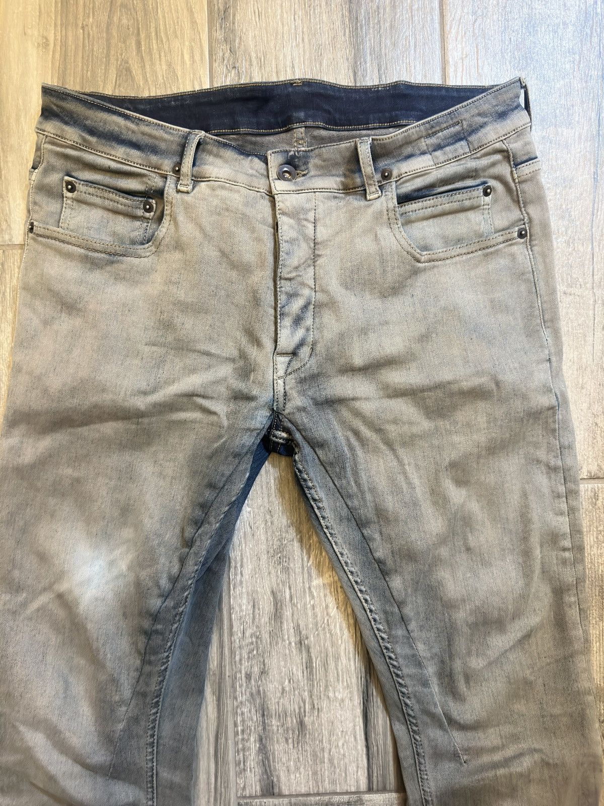 Rick Owens Rick Owens Detroit Cut Hustler Blue Denim Size US 32 / EU 48 - 2 Thumbnail