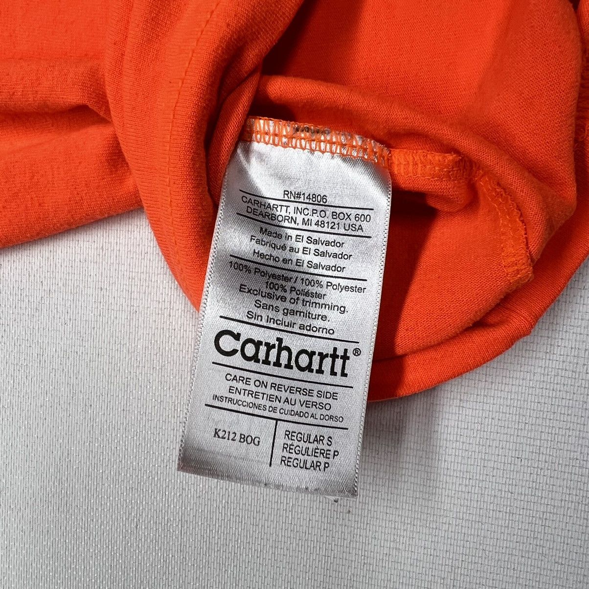 Carhartt Carhartt Tee Shirt Orange High Visibility Chest Pocket Logo Size US S / EU 44-46 / 1 - 14 Thumbnail