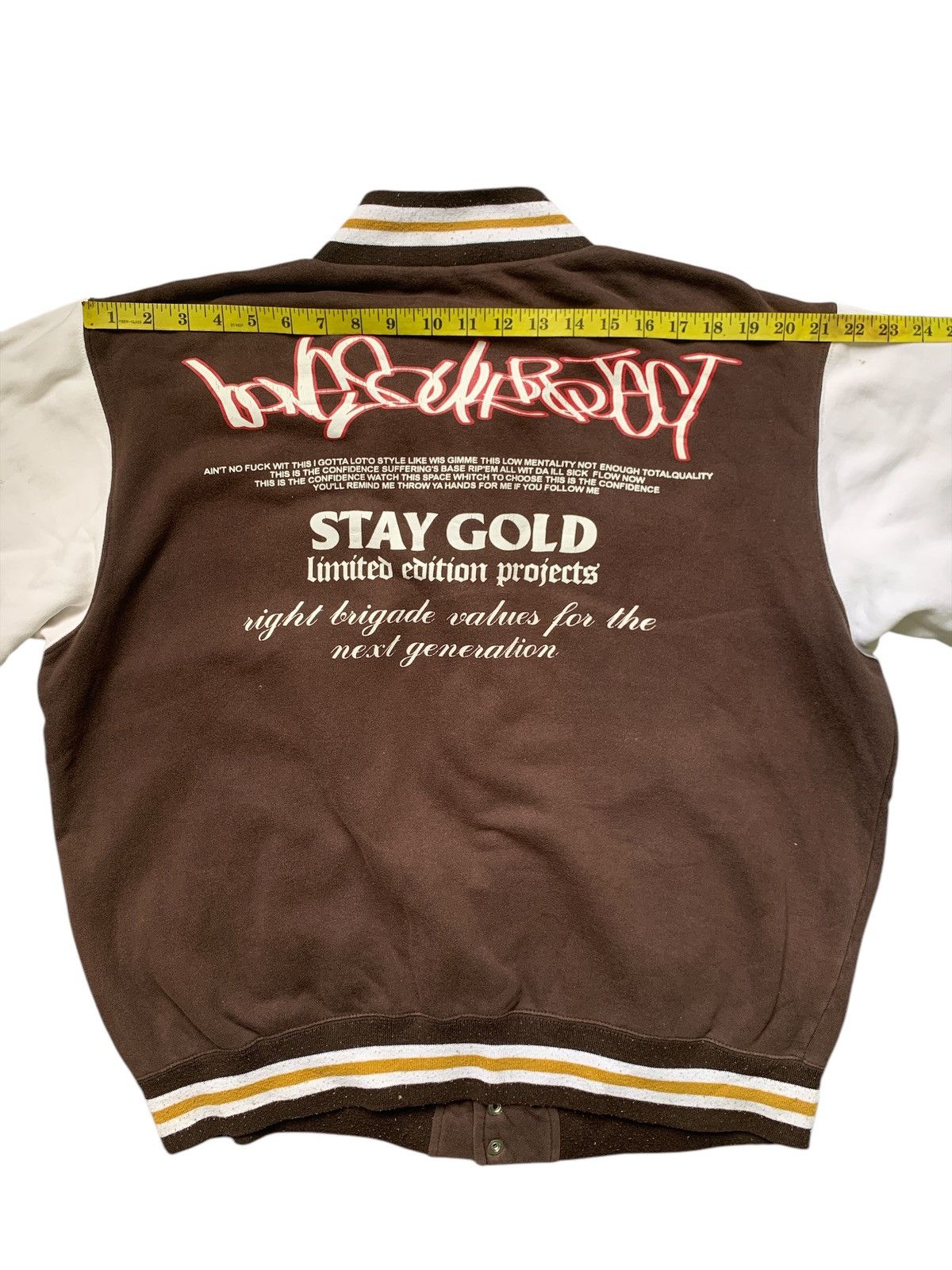 Japanese Brand Rare Design B One Soul Varsity Jacket Size US L / EU 52-54 / 3 - 14 Thumbnail