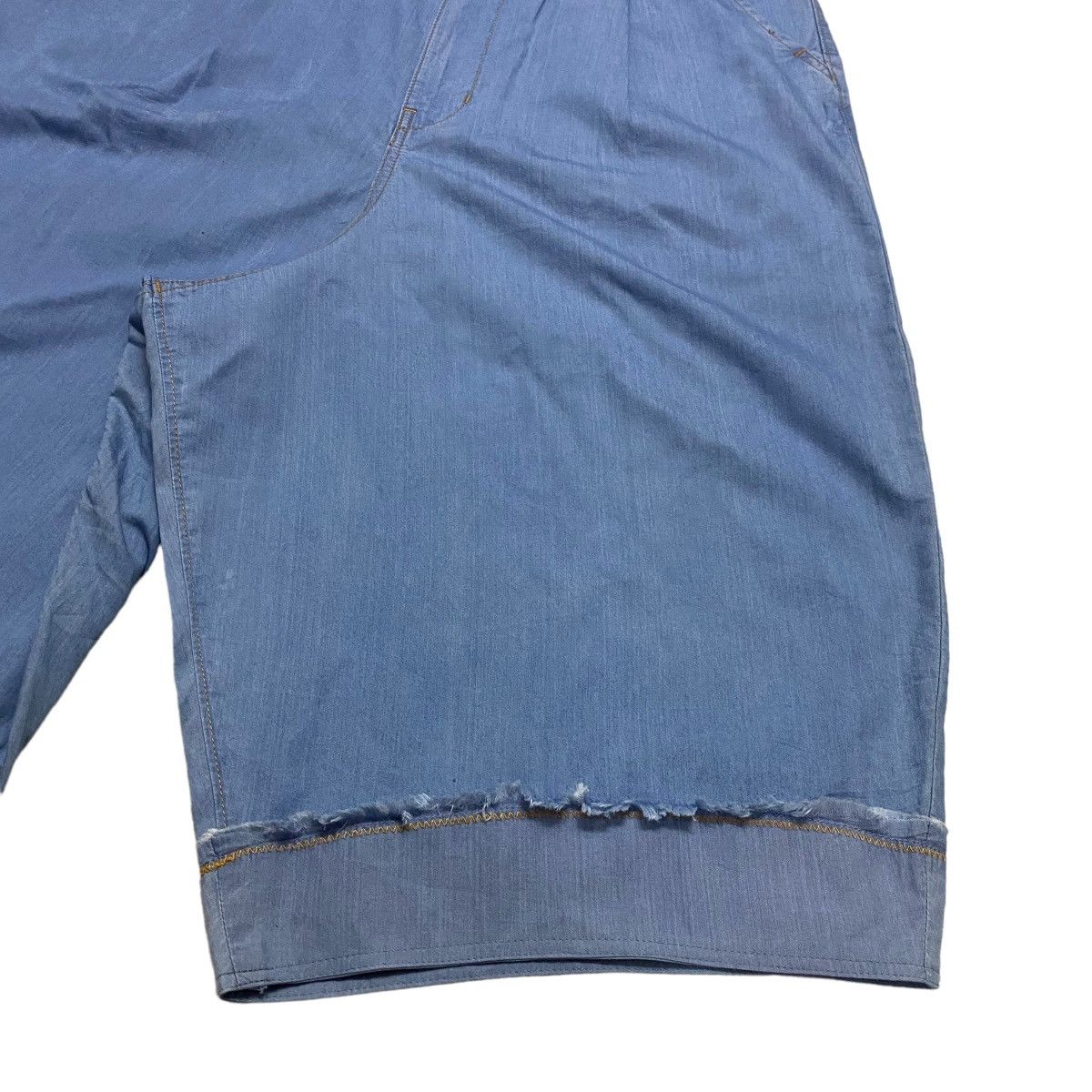 Frapbois Japanese Brand FRAPBOIS Denim Baggy Wide Cropped Pants Size US 34 / EU 50 - 5 Thumbnail
