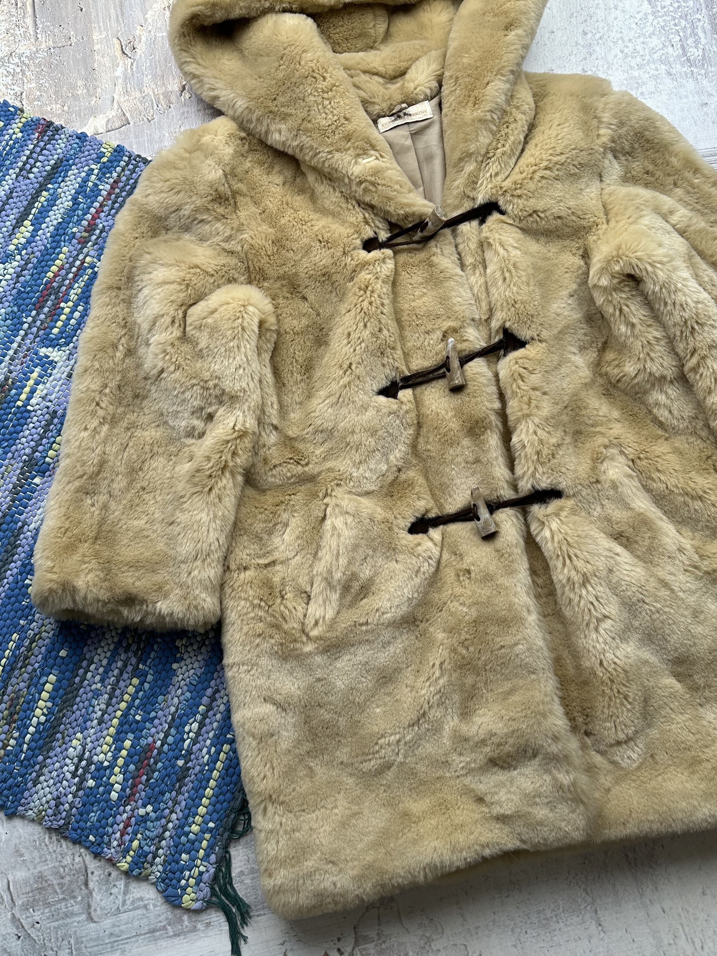 Japanese Brand Vintage Faux Fur Coat A130(52) Size L / US 10 / IT 46 - 4 Thumbnail