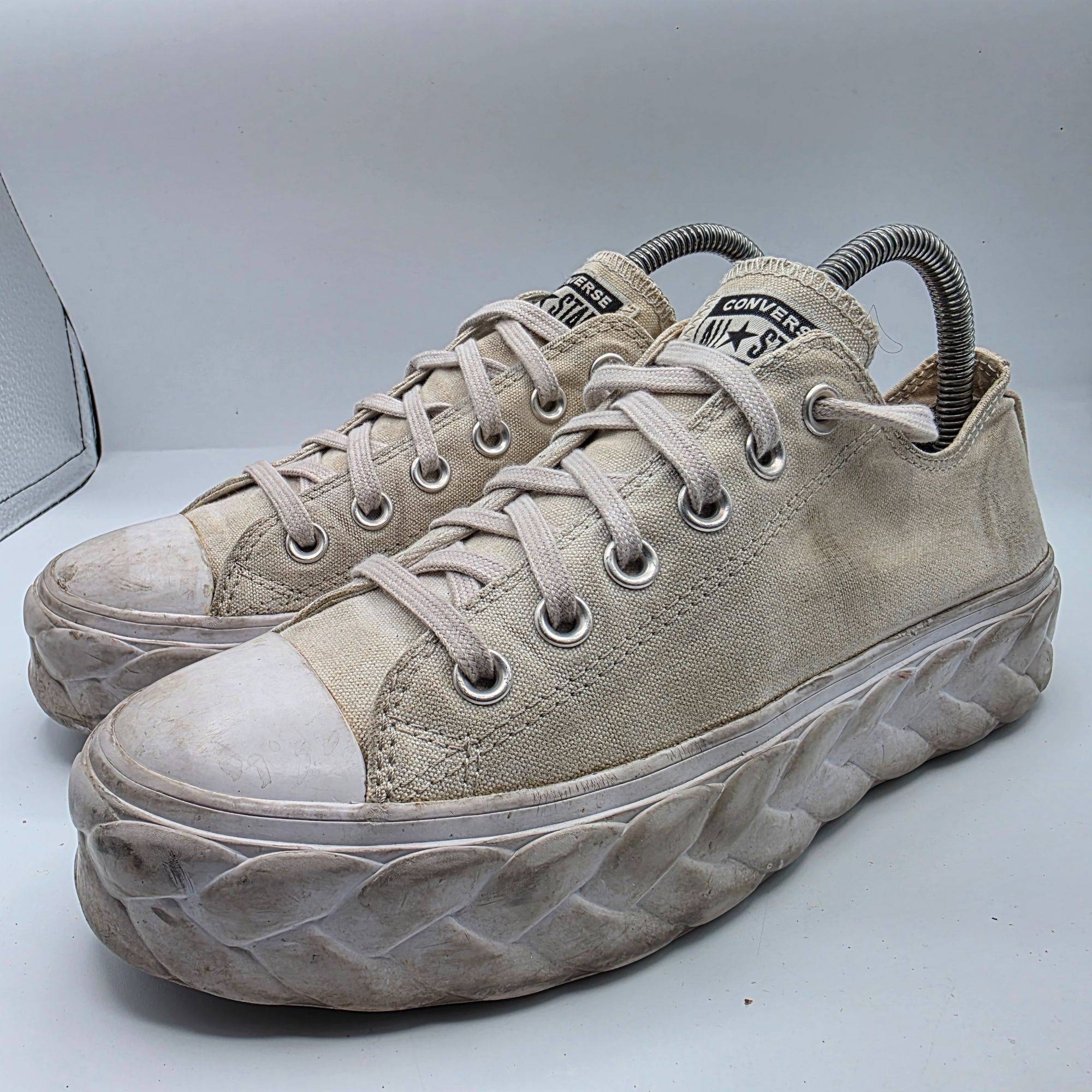 Converse Converse Chuck Taylor Runway Cable Womens Size 8 White Platf Size US 8 / IT 38 - 4 Thumbnail