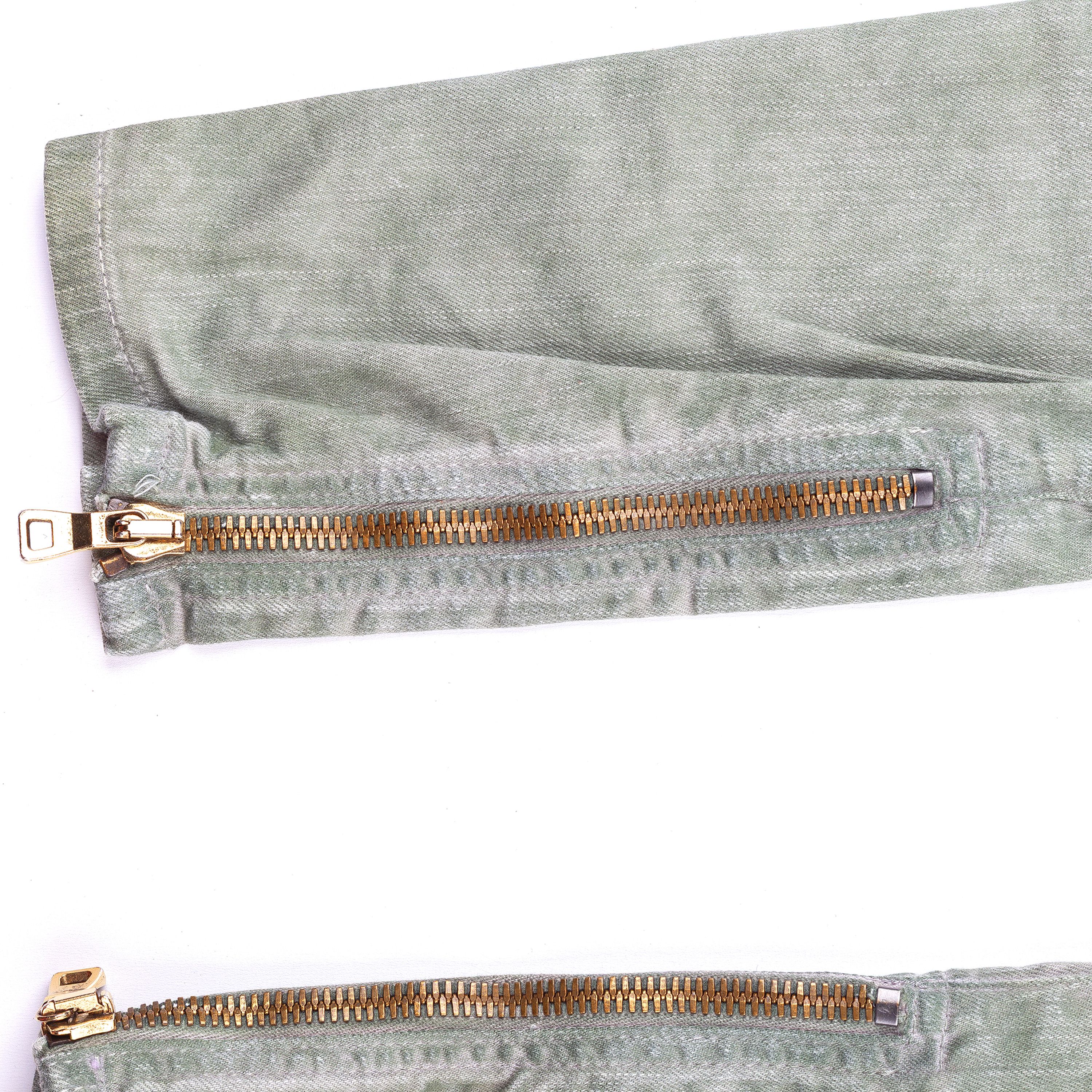 Balmain Balmain Paris Washed Military Green Biker Skinny Jeans Size 26" / US 2 / IT 38 - 5 Thumbnail