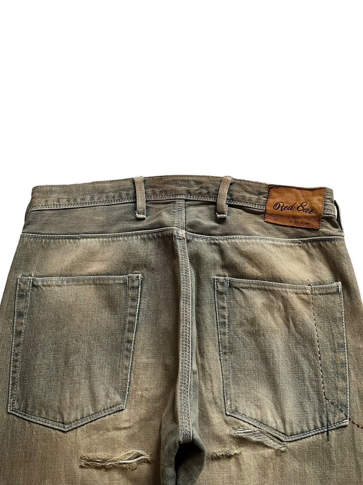Paul Smith Red Ear Vintage Red Ear Button Fly Sick Mud Wash Loose Jeans Size US 31 - 7 Thumbnail