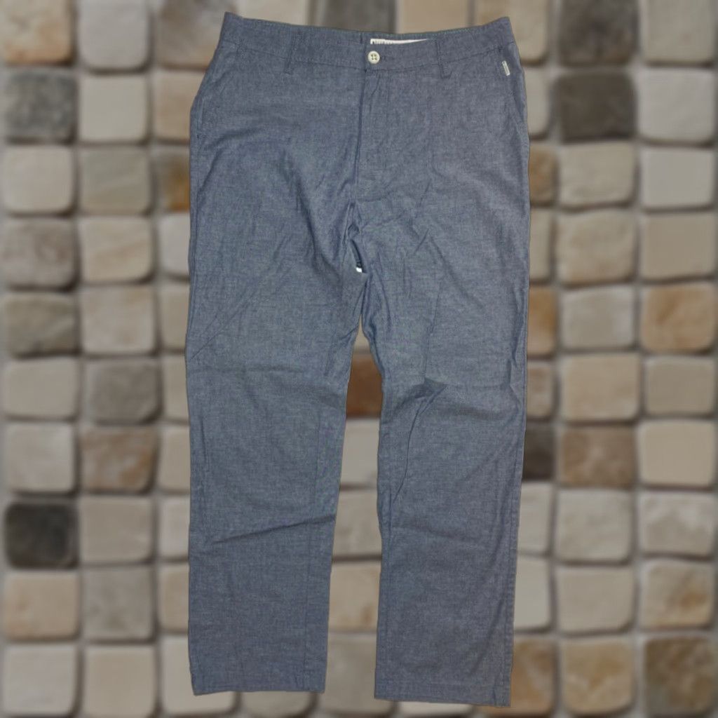 Vintage VINTAGE Linksoul Men’s Chambray Pants Casual Chino Regular Lightweight 32 Blue Inseam 28" Size 32 Mens Size US 32 / EU 48 - 1 Thumbnail