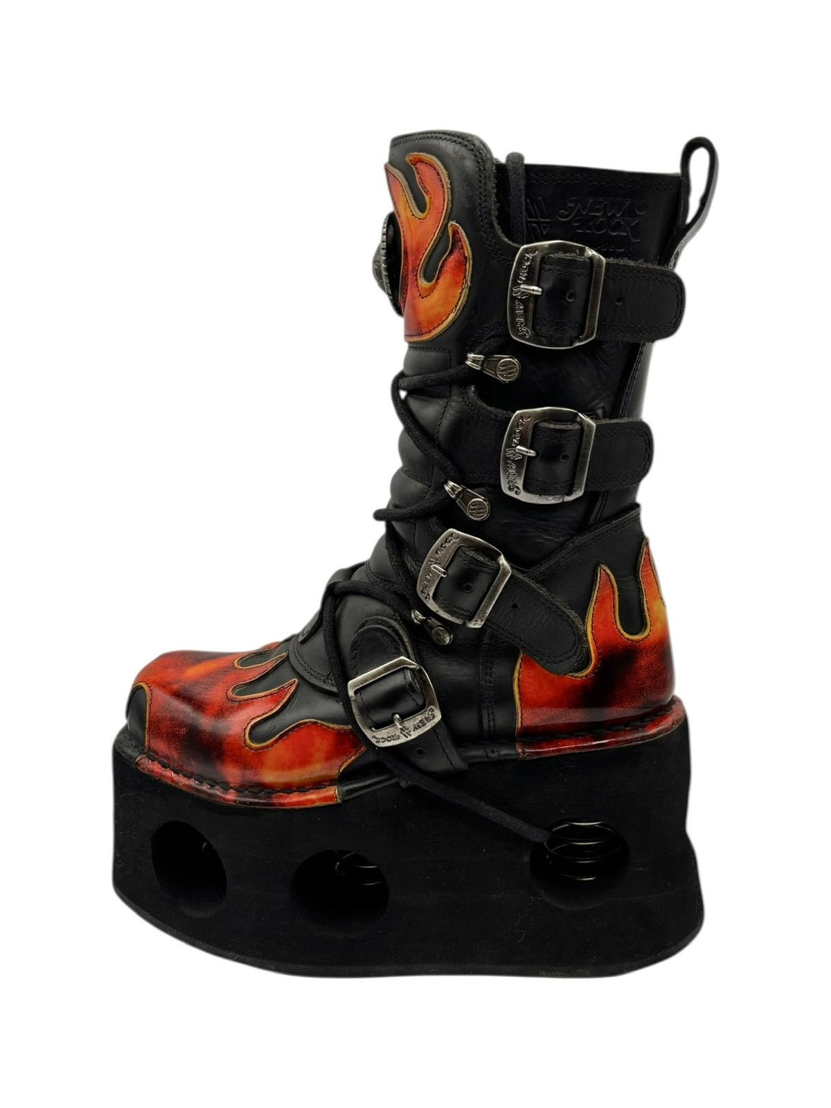 New Rock Vintage New Rock flame neptuno platform boots Size 38 Size US 8 / IT 38 - 7 Thumbnail
