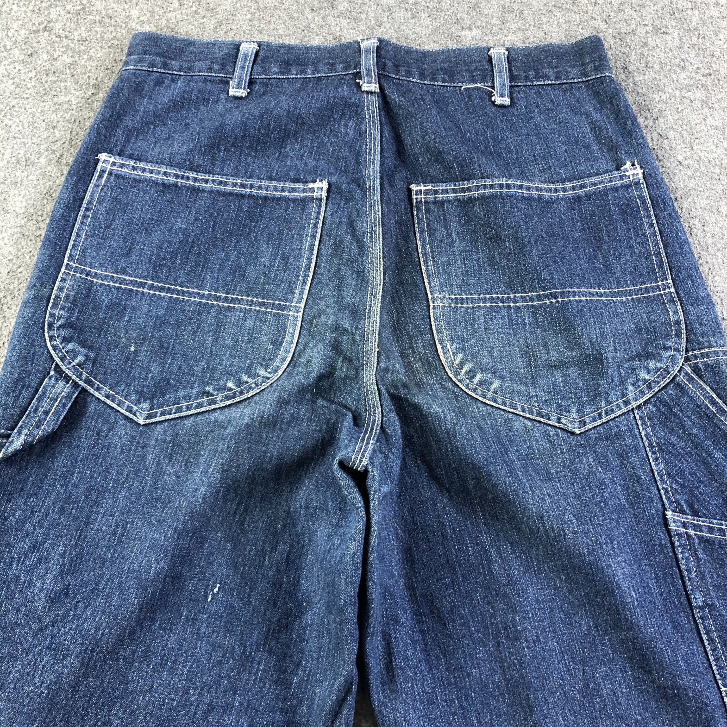 Japanese Brand Vintage Japanese Carpenter Jeans Blue Wash Denim -J2859 Size US 30 / EU 46 - 4 Thumbnail