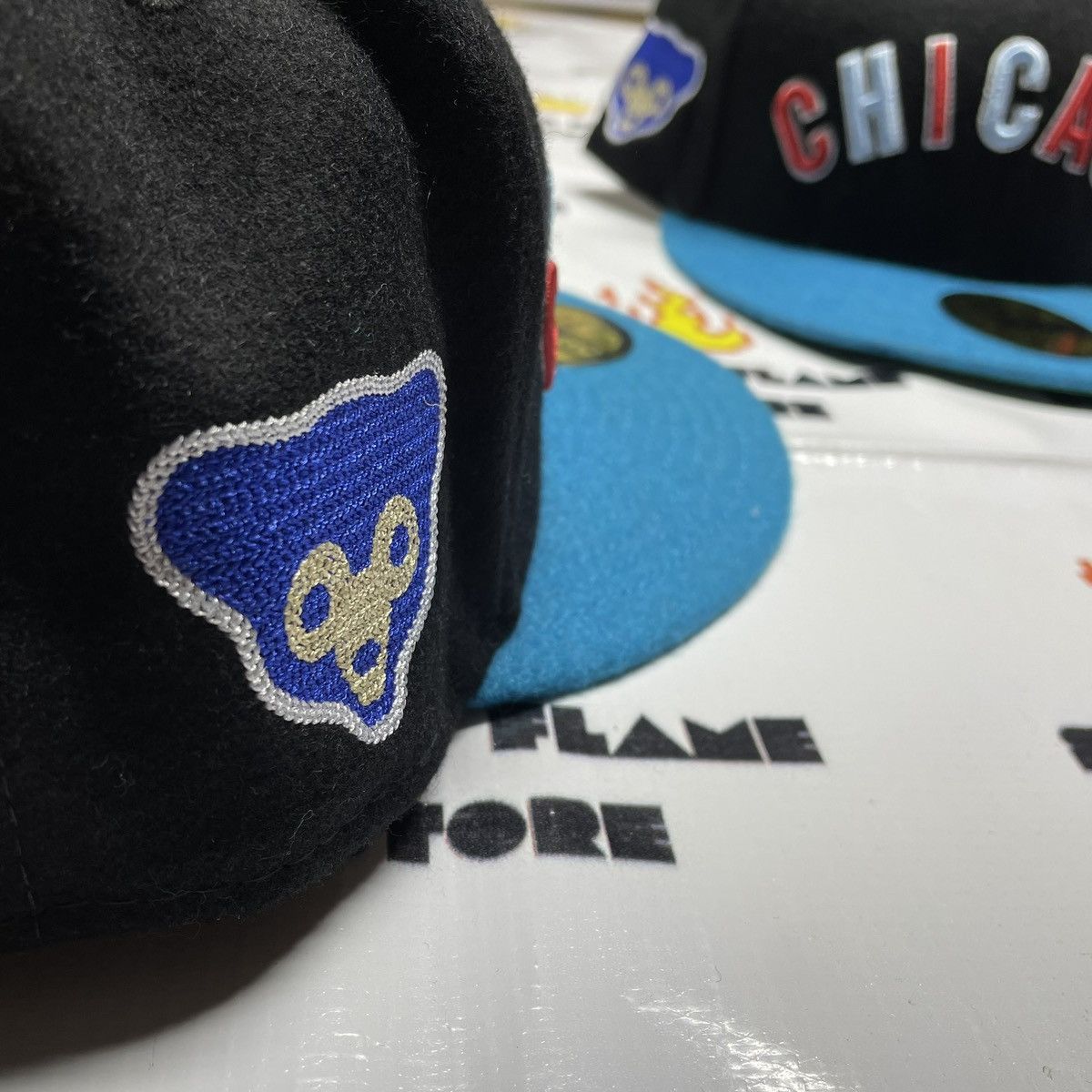 MLB × New Era Chicago Cubs New Era 59Fifty MLB Club CHI-TOWN Cub Face Size ONE SIZE - 3 Thumbnail