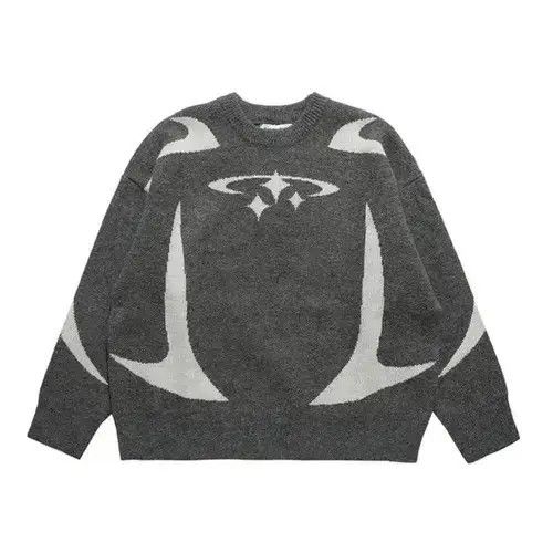 Other Y2K Black Retro Star Designed Knitted Designer Sweater Size US S / EU 44-46 / 1 - 1 Thumbnail