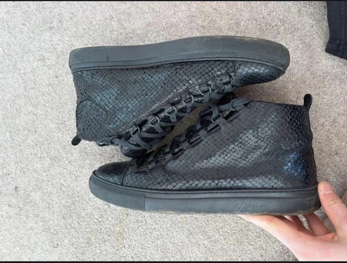 Balenciaga Balenciaga archive arena Black snakeskin 2017 Size US 9 / EU 42 - 7 Thumbnail