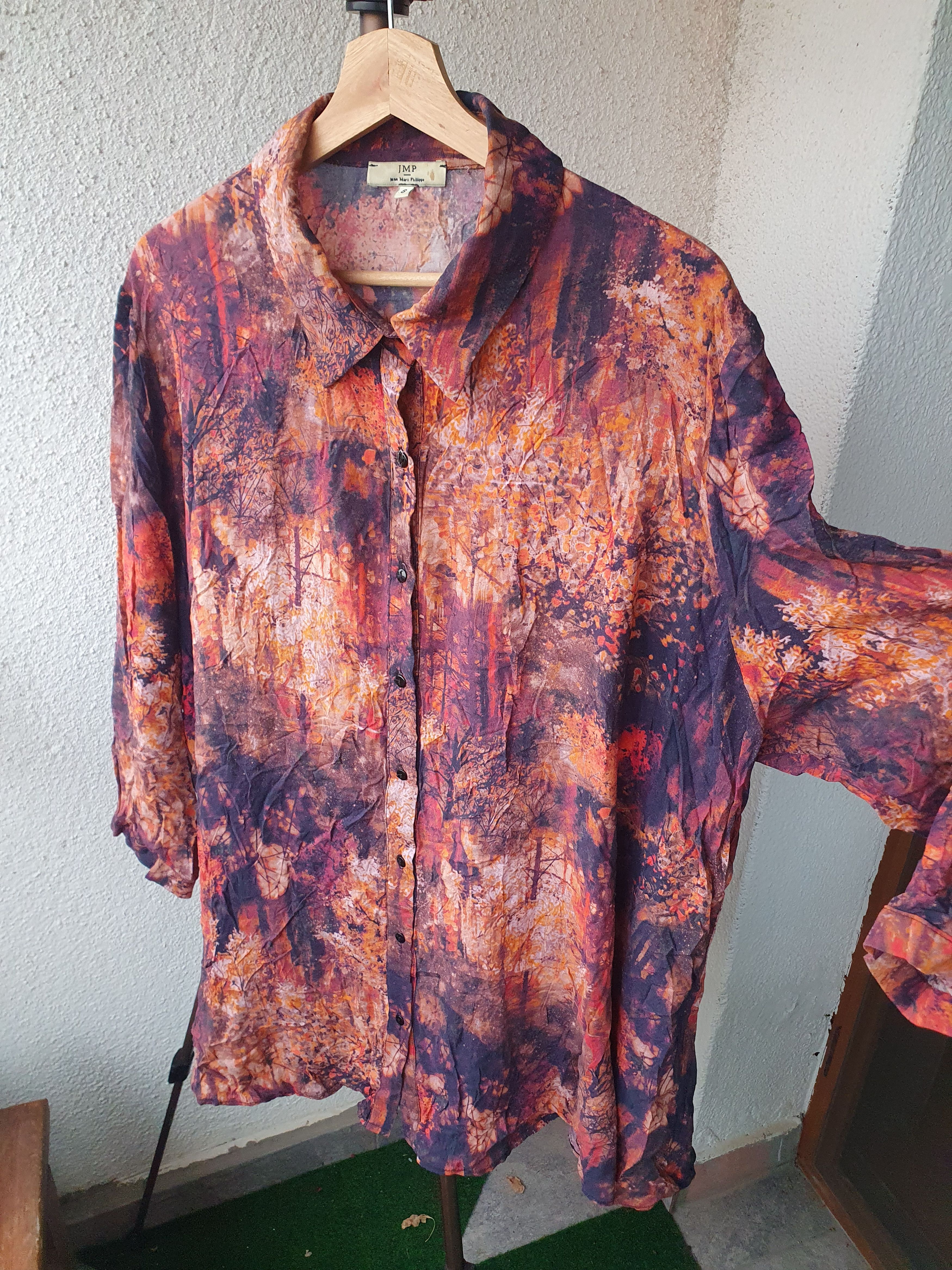 Other Jean Marc Philippe JMP Button Front Tunic Over Shirt Top 8 Size M / US 6-8 / IT 42-44 - 7 Thumbnail