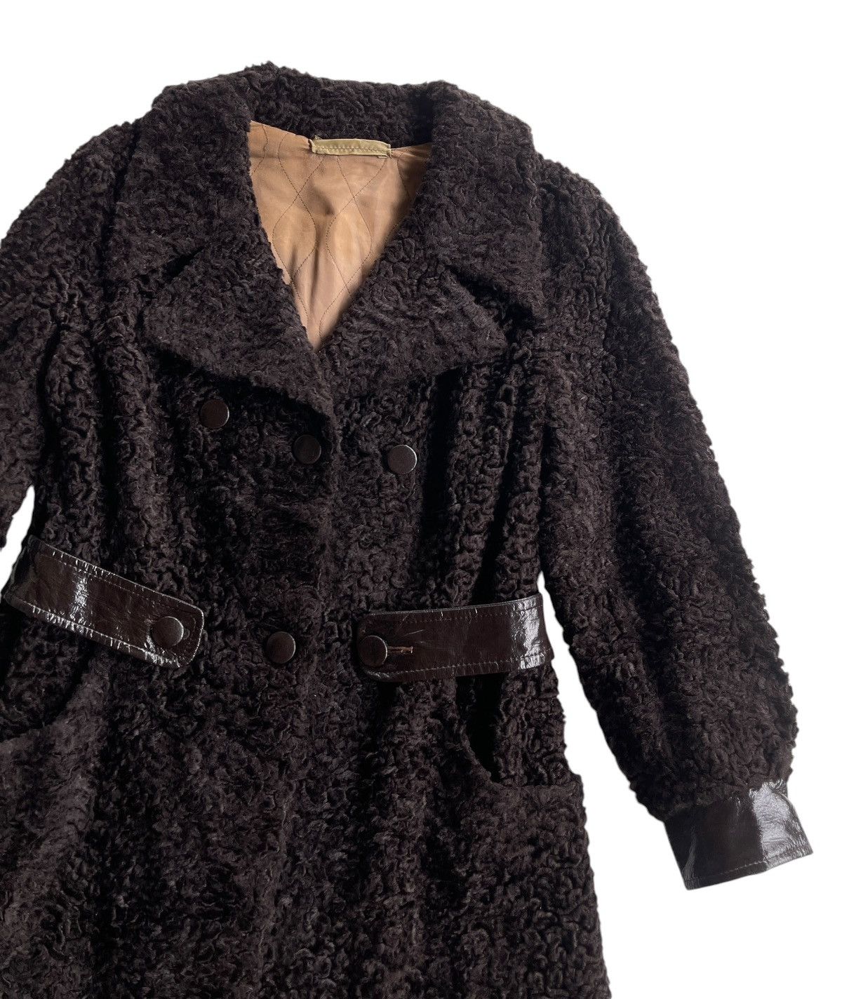 Vintage Vintage Jean Louis Paris Curly Astra Furs Coat Size S / US 4 / IT 40 - 5 Thumbnail