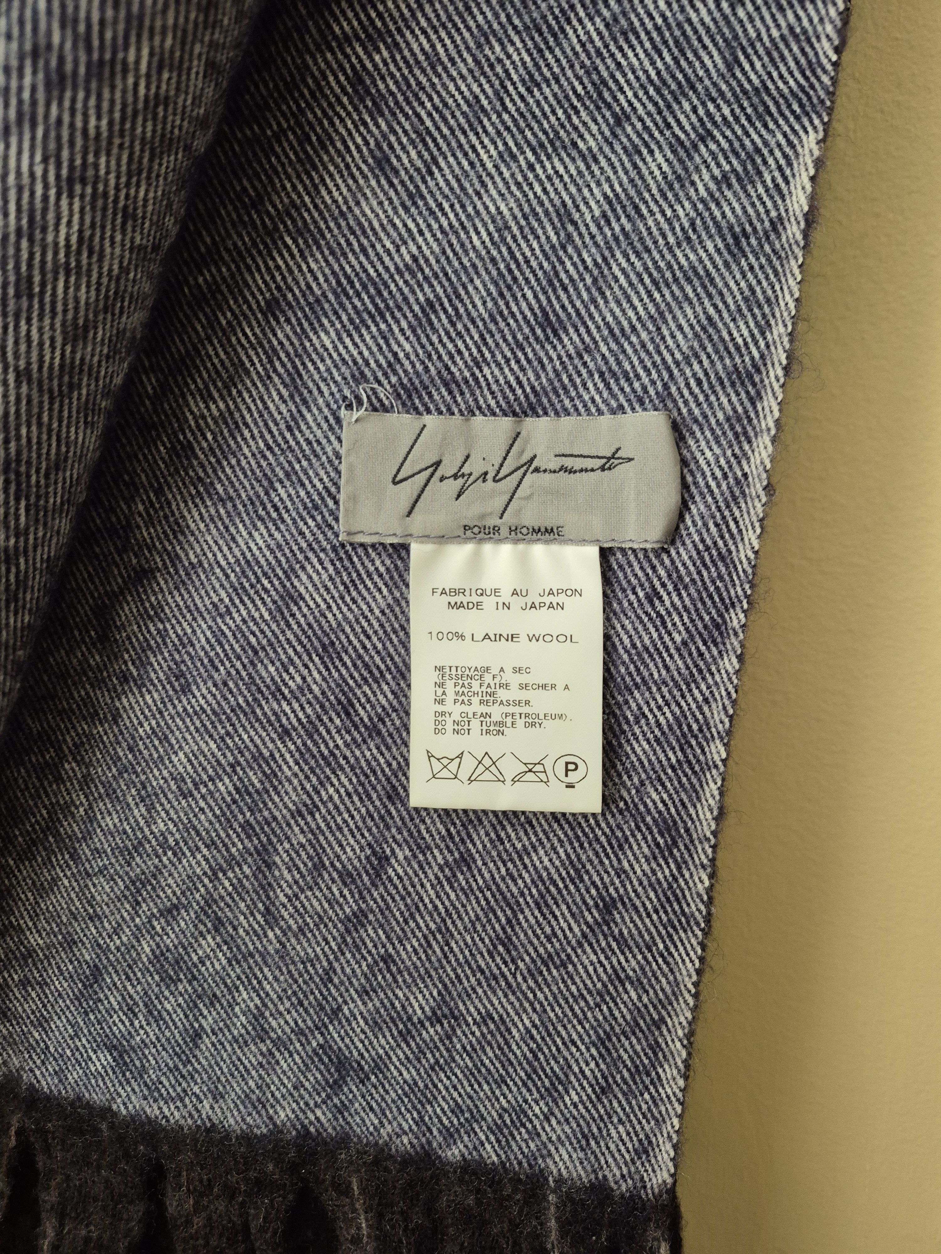 Yohji Yamamoto Pour Homme Scarf Size ONE SIZE - 4 Thumbnail