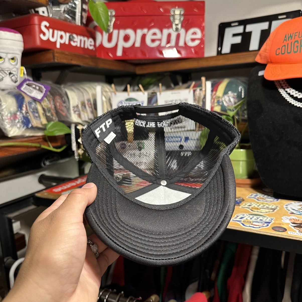 Fuck The Population FTP OG logo trucker snap back Size ONE SIZE - 4 Thumbnail