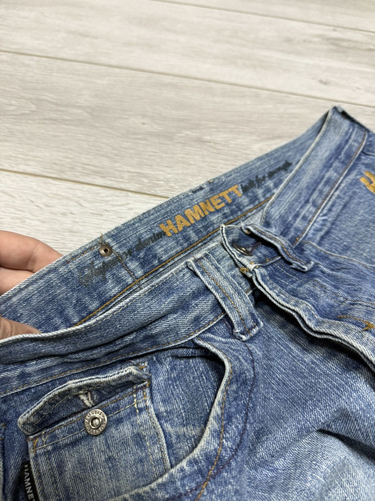 Katharine Hamnett London Katharine Hamnett big logo H flared jeans pants Size US 32 / EU 48 - 6 Thumbnail