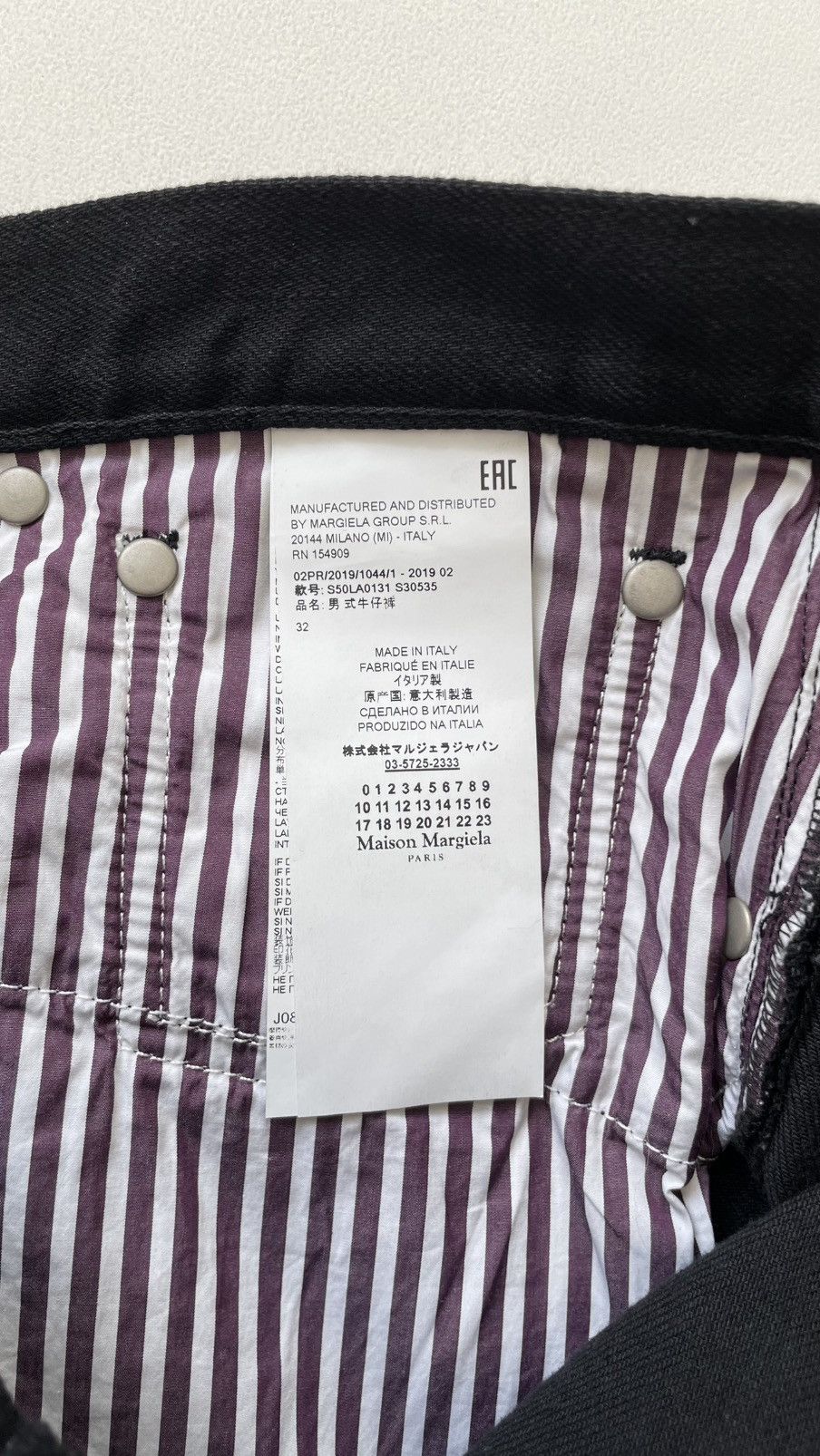 Maison Margiela A/W 19 ‘Cut Out Pockets’ Denim Jeans Size US 34 / EU 50 - 7 Thumbnail