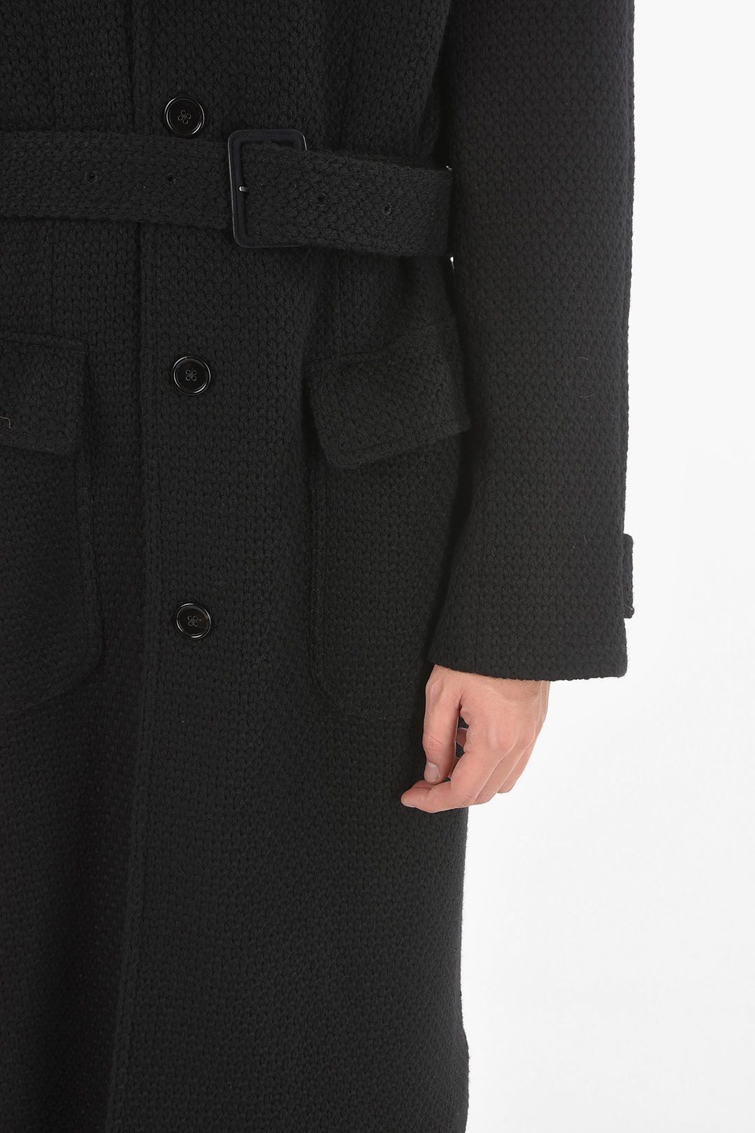 Dolce & Gabbana o1y0125 Belt Coat in Black Size US M / EU 48-50 / 2 - 3 Thumbnail