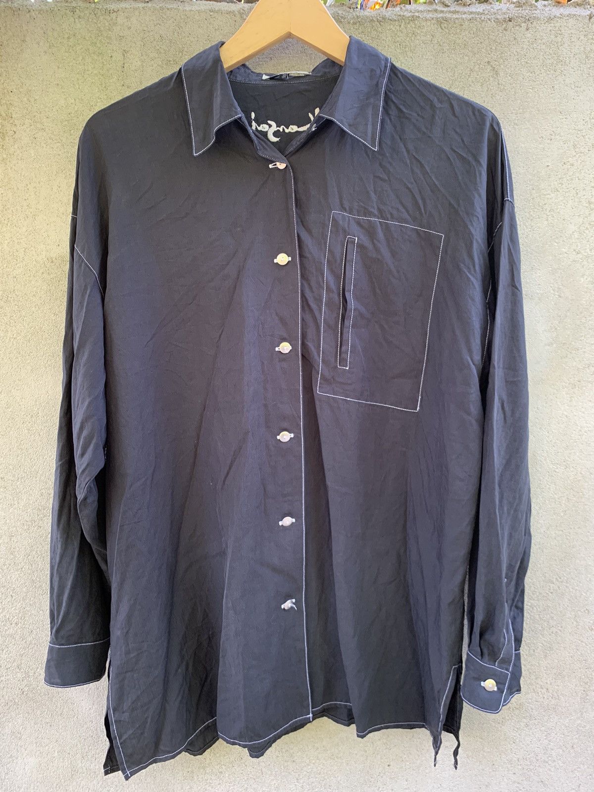 Issey Miyake 80s Silk kansai yamamoto shirt Size US XL / EU 56 / 4 - 1 Thumbnail