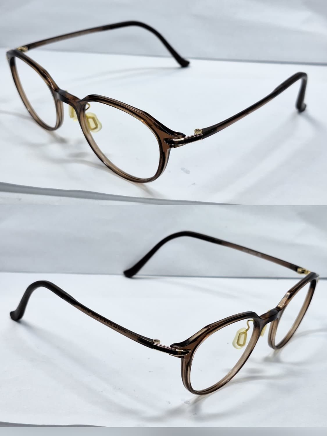 Vintage Zoff SMART ZJ221012 Brown Boston Glasses Frame Ultralight 9g Size ONE SIZE - 7 Thumbnail