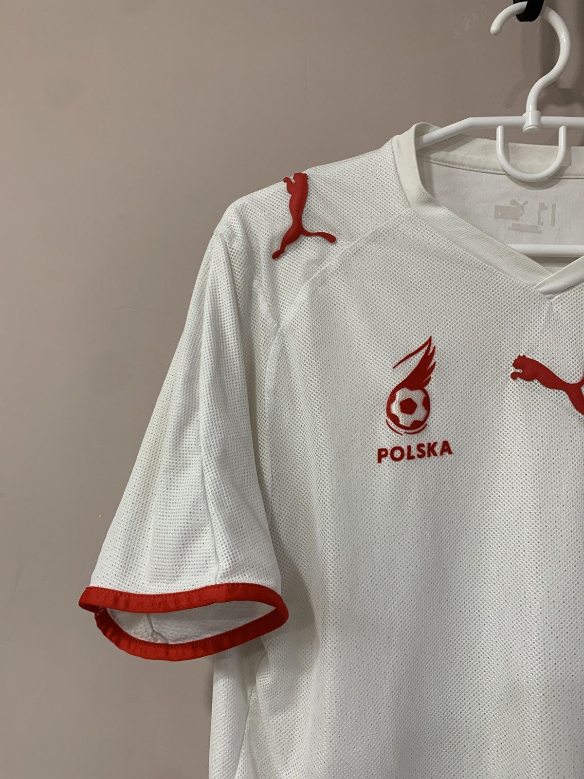 Puma Poland 2008 Home Football Shirt Puma Vintage Soccer Size M Size US M / EU 48-50 / 2 - 3 Thumbnail