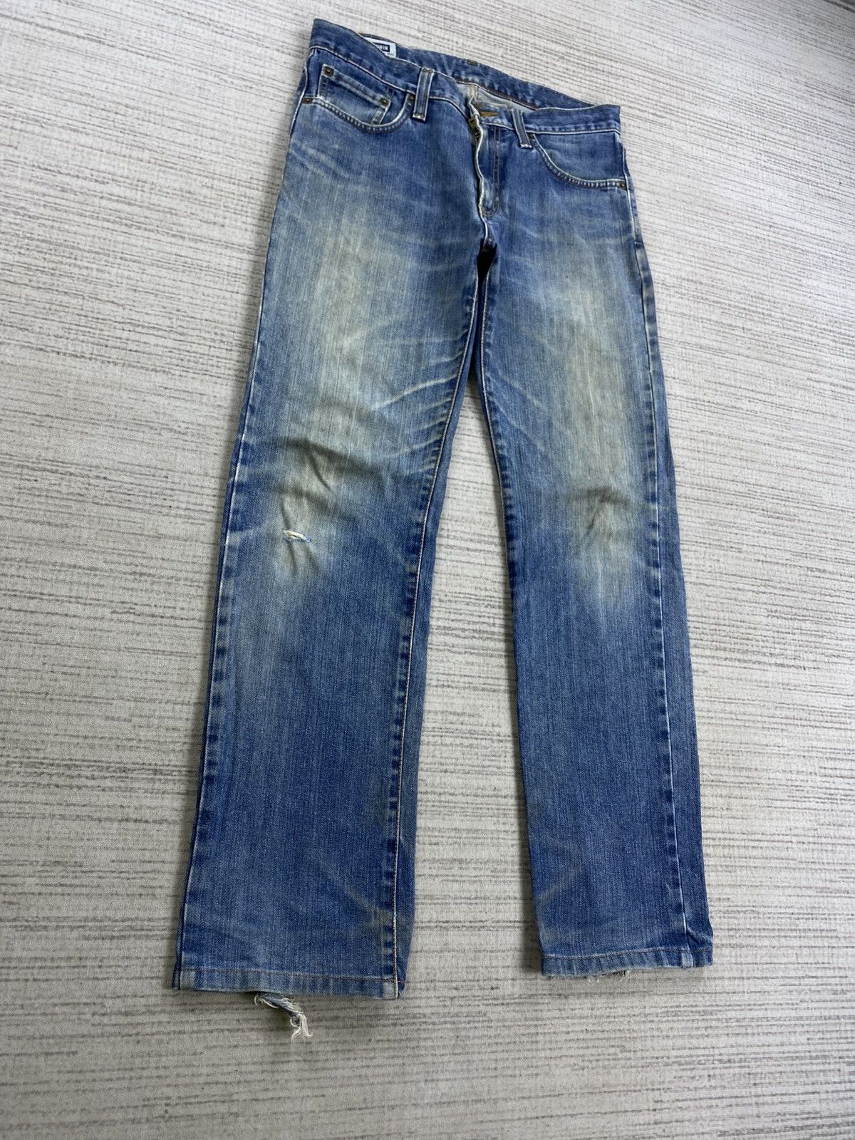 Edwin × Japanese Brand × Vintage Vintage Edwin 403 Japan Distressed Denim Jeans Size US 32 / EU 48 - 3 Thumbnail