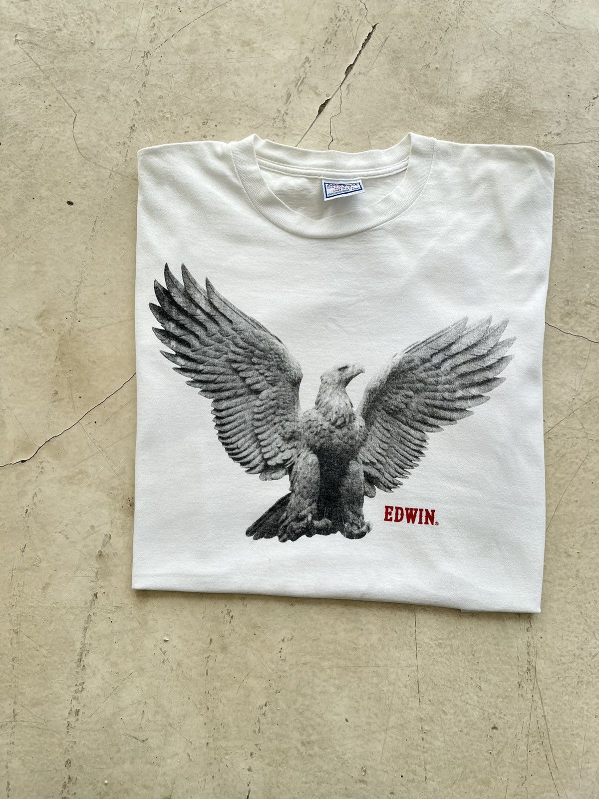 Blue Blue Japan × Edwin × Vintage 1990's EDWIN ' Eagle Sculpture' Size US L / EU 52-54 / 3 - 1 Thumbnail