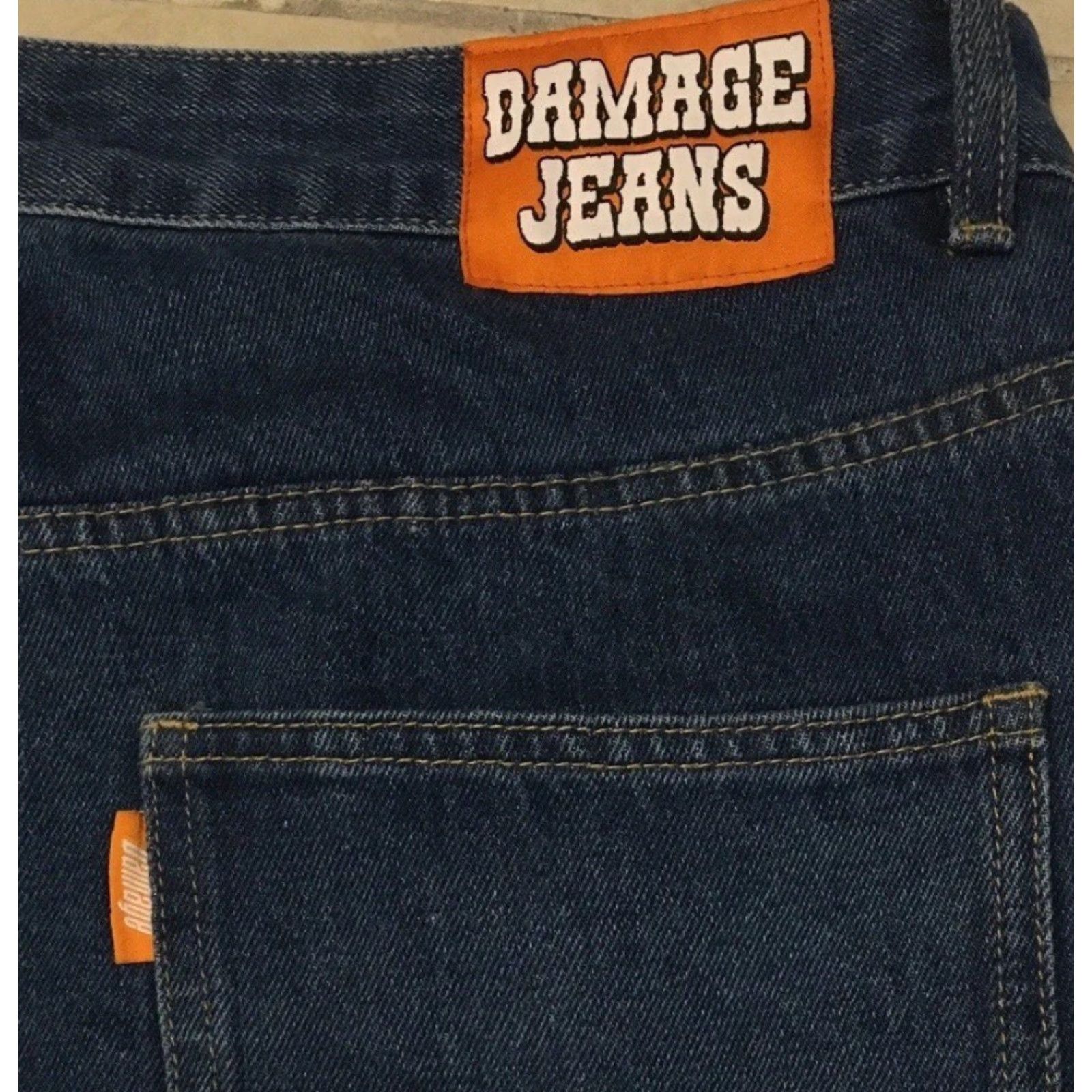 Buttero DAMAGE Orange Tab Jeans XL Butter Goods Baggy Helas TOA Theories Polar Big Boy Size US 36 / EU 52 - 2 Thumbnail