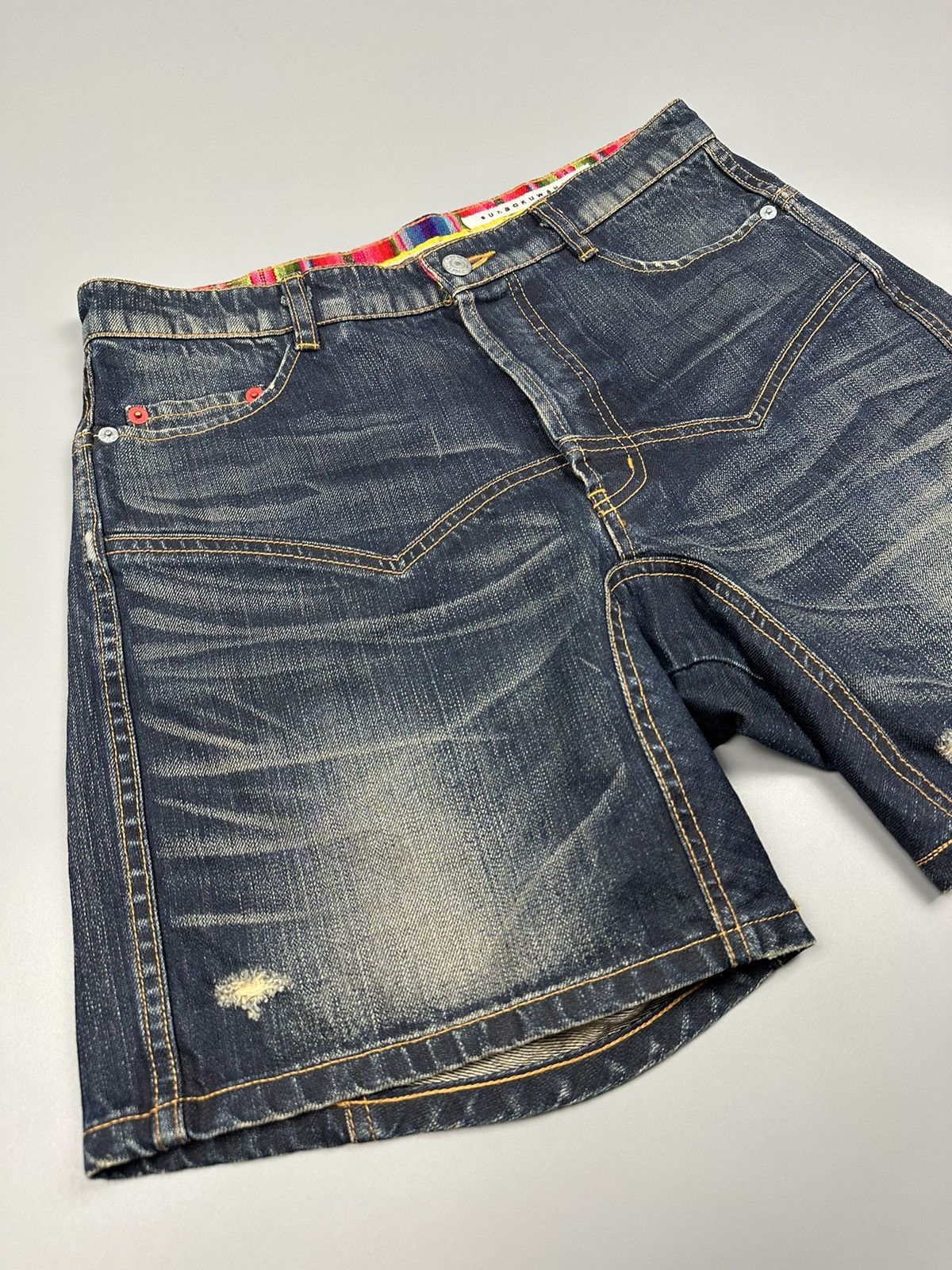 Issey Miyake Distressed Sunao Kuwahara Issey Miyake Short Denim Size US 30 / EU 46 - 3 Thumbnail