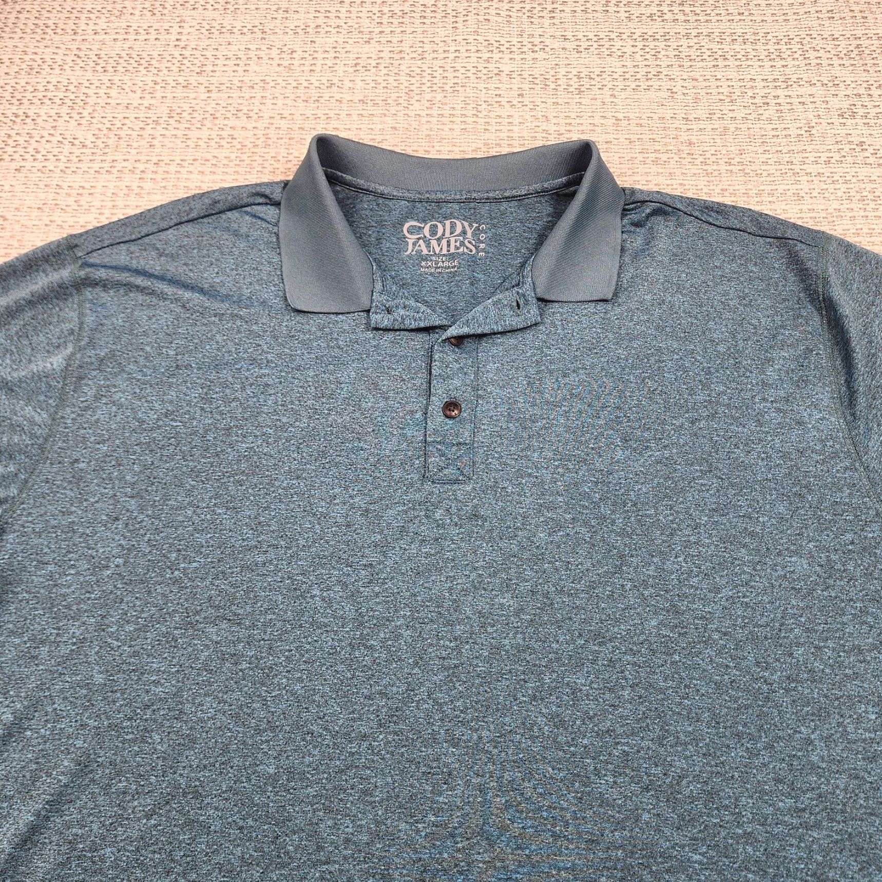 Cody James Cody James Core Polo Shirt Mens 2XL Blue Heather Polo Short Sleeve Regular Adult Mens 2XL Blue Heather Embroidered Logo Size US XXL / EU 58 / 5 - 4 Thumbnail