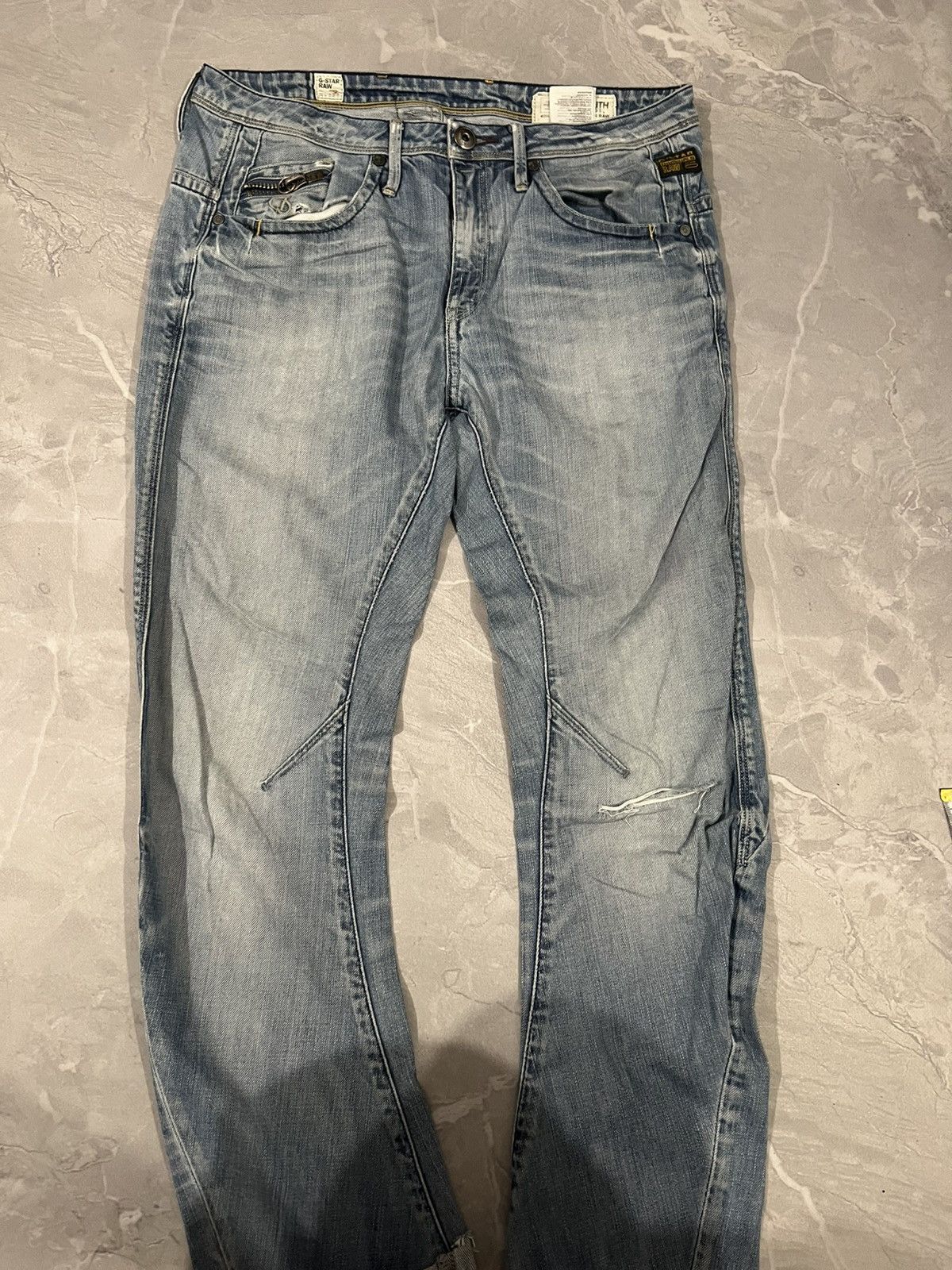 Vintage Faded Streetwear Vintage G-Star / Heavy Style Grunge 90s Size US 32 / EU 48 - 4 Thumbnail