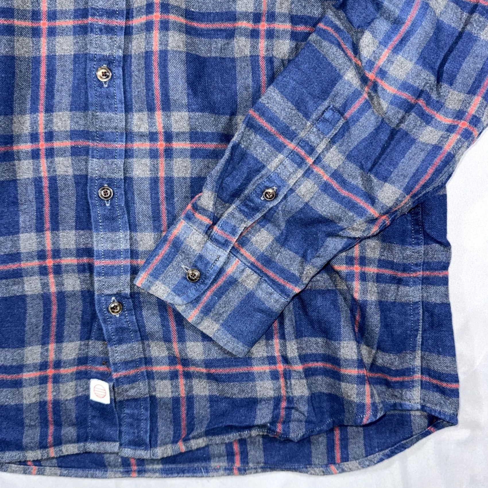 Marine Layer Marine Layer Shirt Mens L Blue Plaid Flannel Button Front Long Sleeve Casual Size US L / EU 52-54 / 3 - 5 Thumbnail