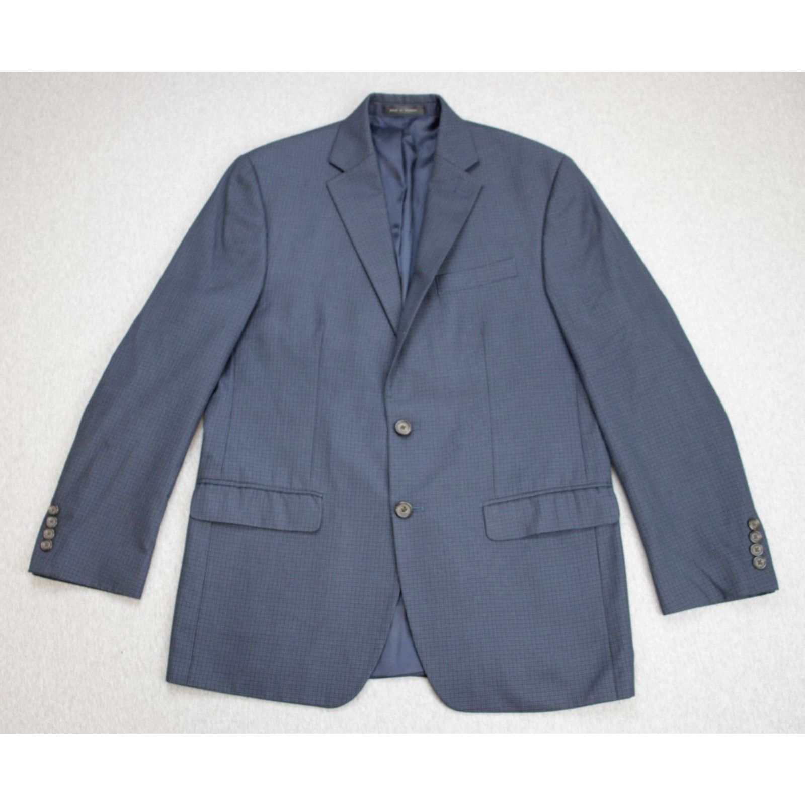Lauren Ralph Lauren Lauren Ralph Lauren Blazer Mens Size 40R Navy Blue Check Size 40R - 2 Thumbnail