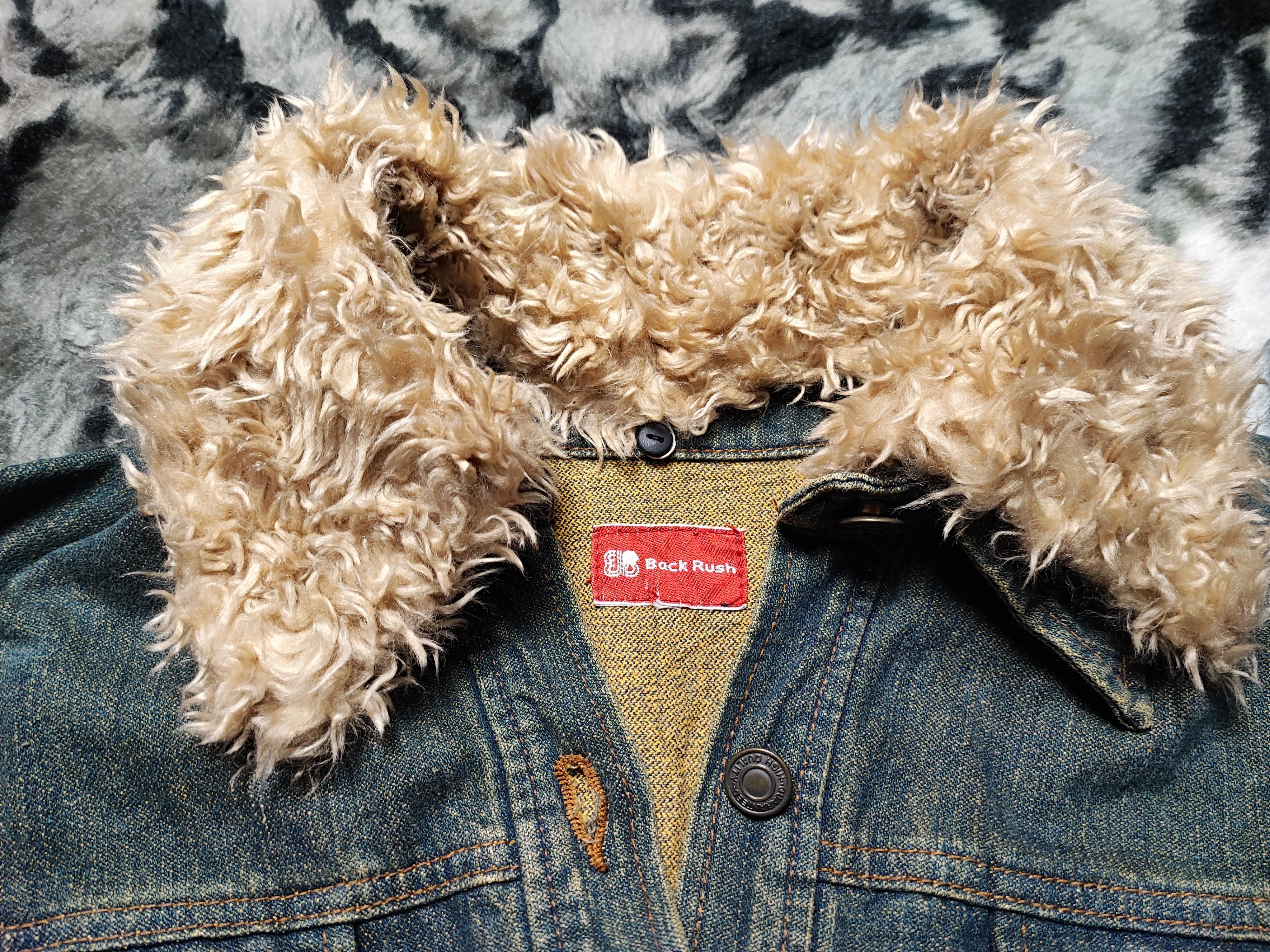 Number (N)ine Fur Denim Jacket by Back Rush Japan Edition Size US S / EU 44-46 / 1 - 13 Thumbnail