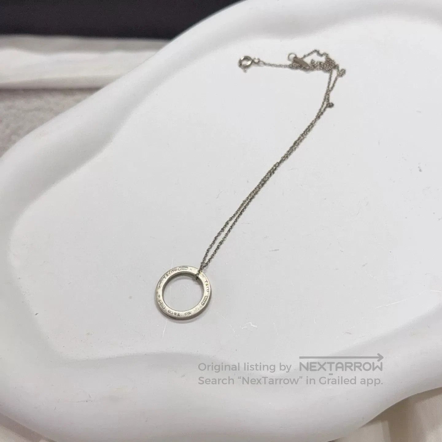 Tiffany & Co. Tiffany Silver Circle Necklace. Size ONE SIZE - 4 Thumbnail