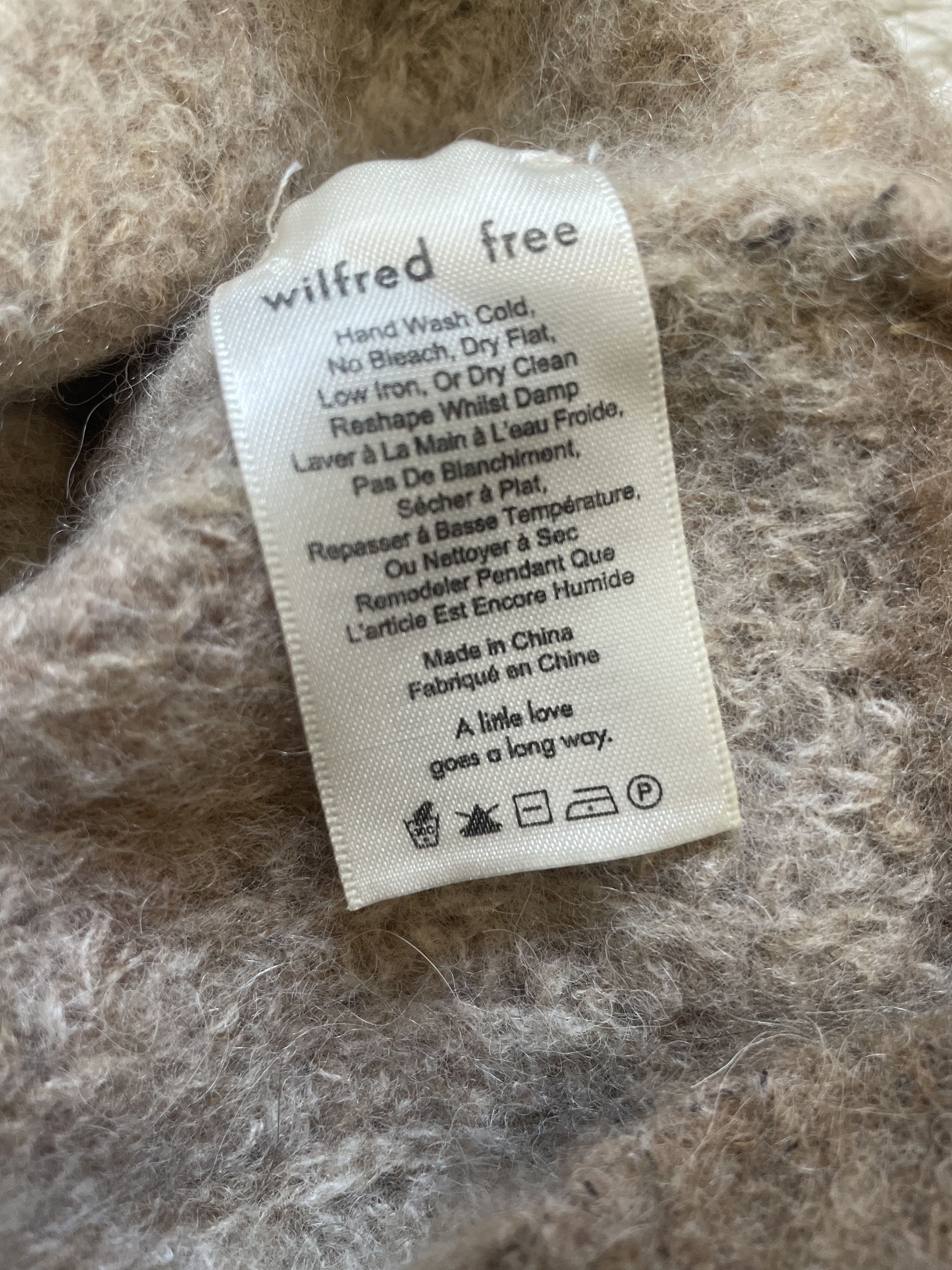 Aritzia Cropped Alpaca Wool Sweater Size XXS / US 00 / IT 34 - 4 Thumbnail