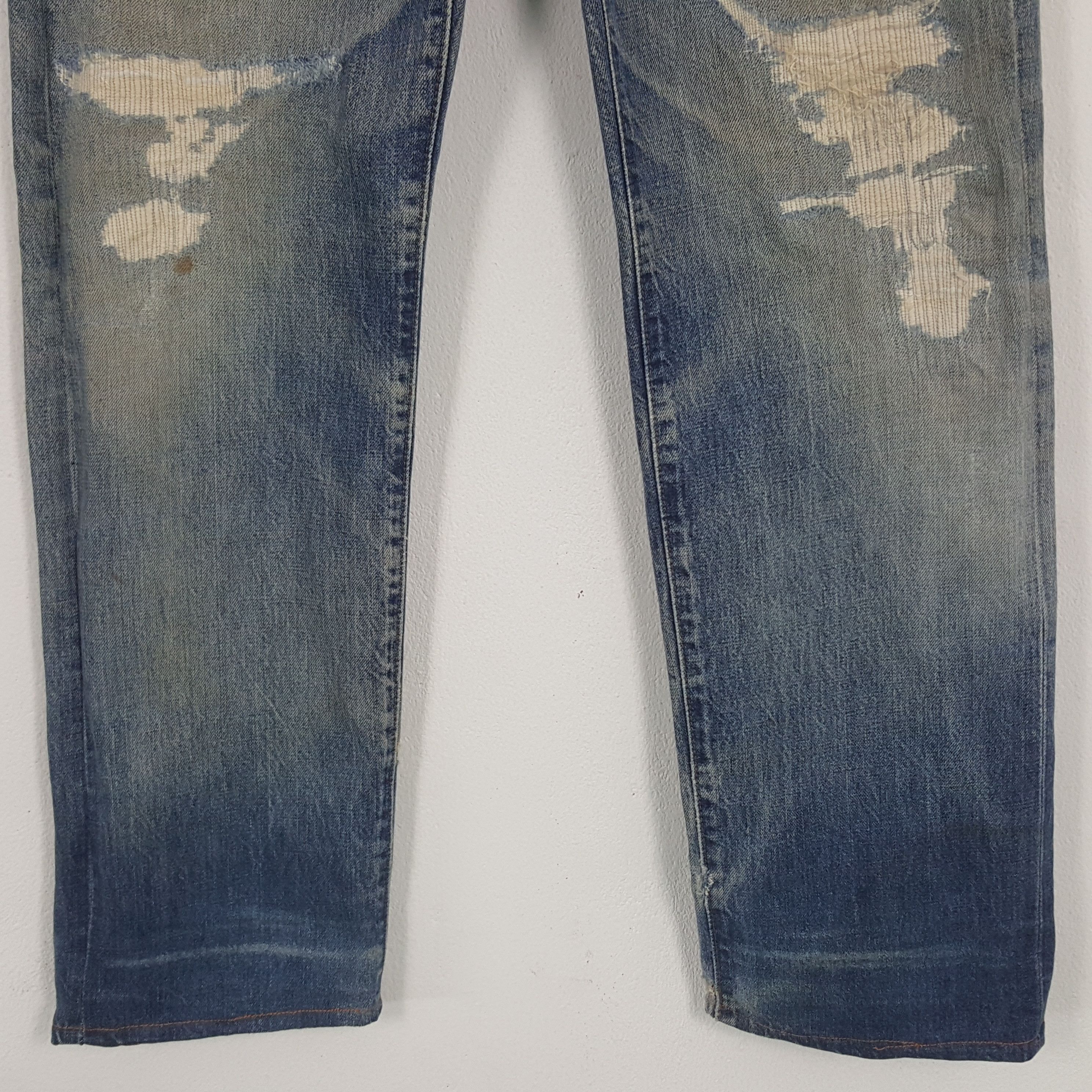 Levi's × Vintage Vintage Levi's Japan Selvedge Distressed Denim Jeans Size US 29 - 3 Thumbnail