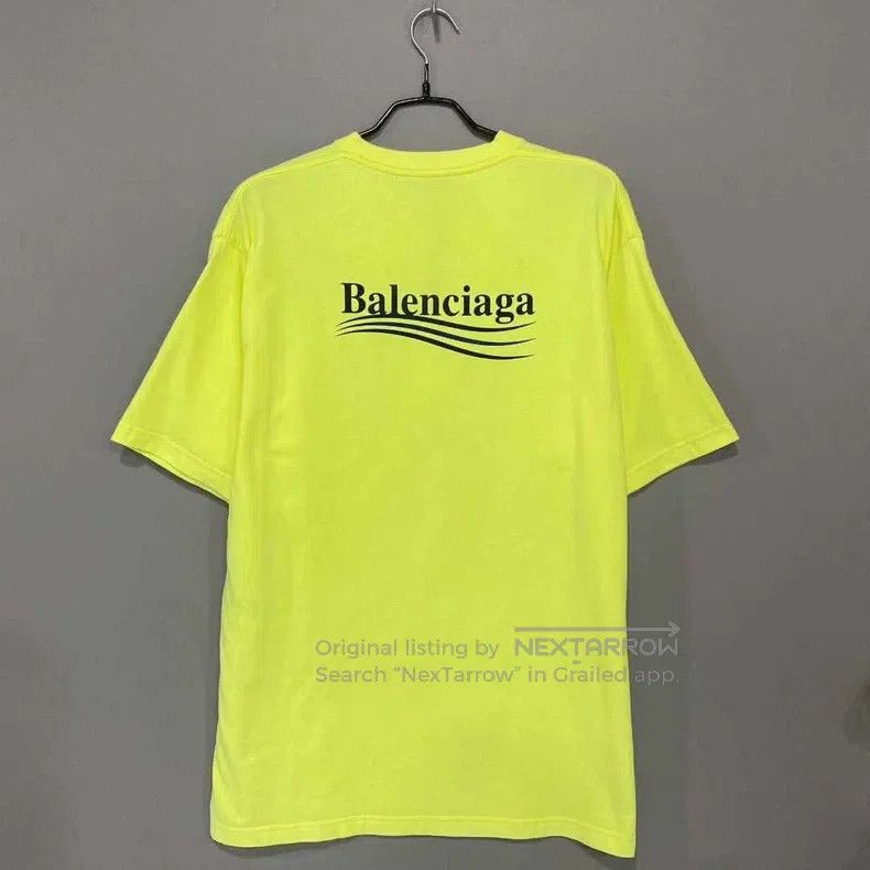 Balenciaga Balenciaga Fluorescent Yellow Coca-Cola Logo Short Sleeve Size US XS / EU 42 / 0 - 3 Thumbnail