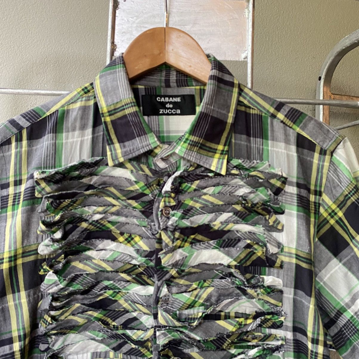 Zucca CABANE de zucca Twisted Plaid Lattice Shirt Size US S / EU 44-46 / 1 - 14 Thumbnail