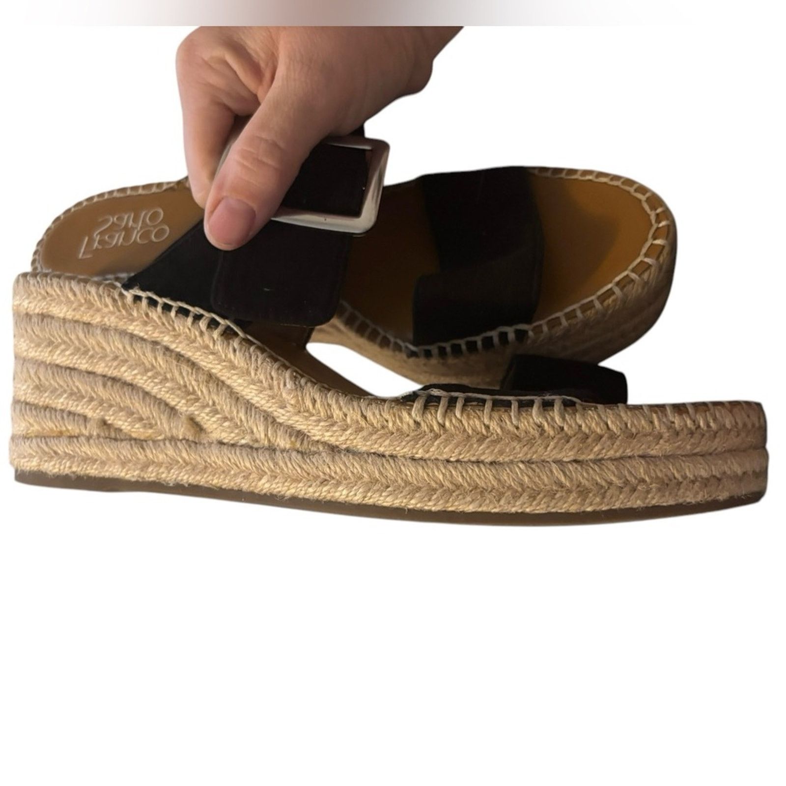 Franco Sarto Franco Sarto Buckle Espadrilles Sandals Size US 9.5 / IT 39.5 - 2 Thumbnail