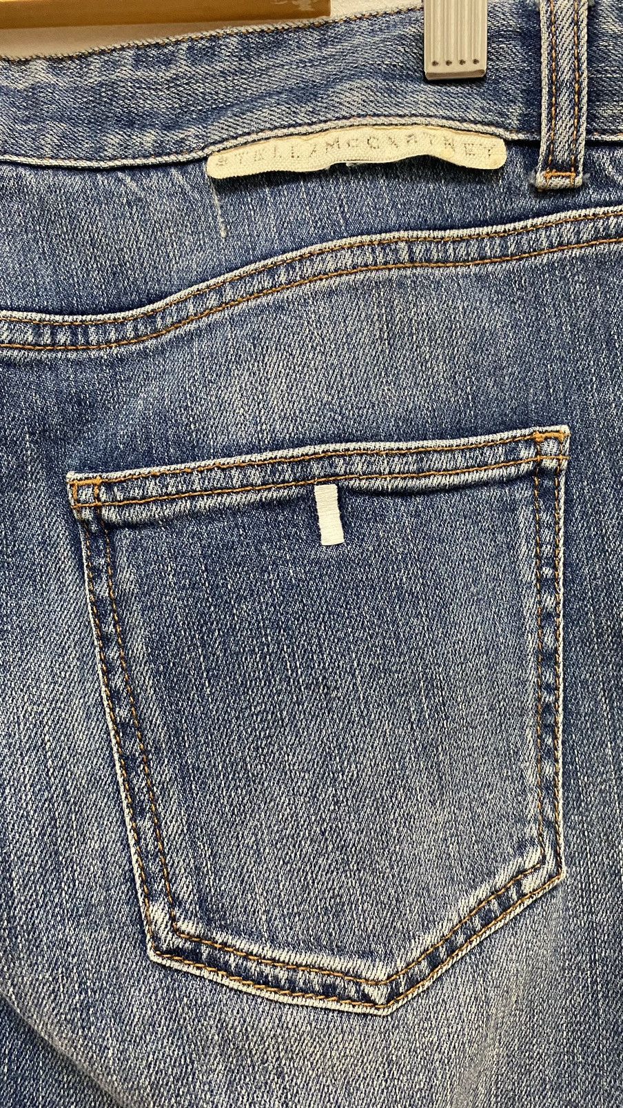 Stella McCartney Stella Mccartney Distressed Denim Patchwork Blue Jeans Pants Size US 35 - 17 Thumbnail