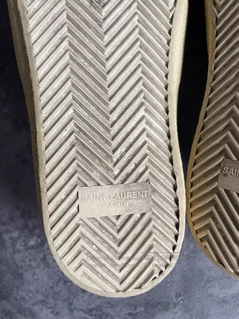 Saint Laurent Paris Saint Laurent Paris Camouflage distressed low-top sneakers Size US 10 / EU 43 - 7 Thumbnail