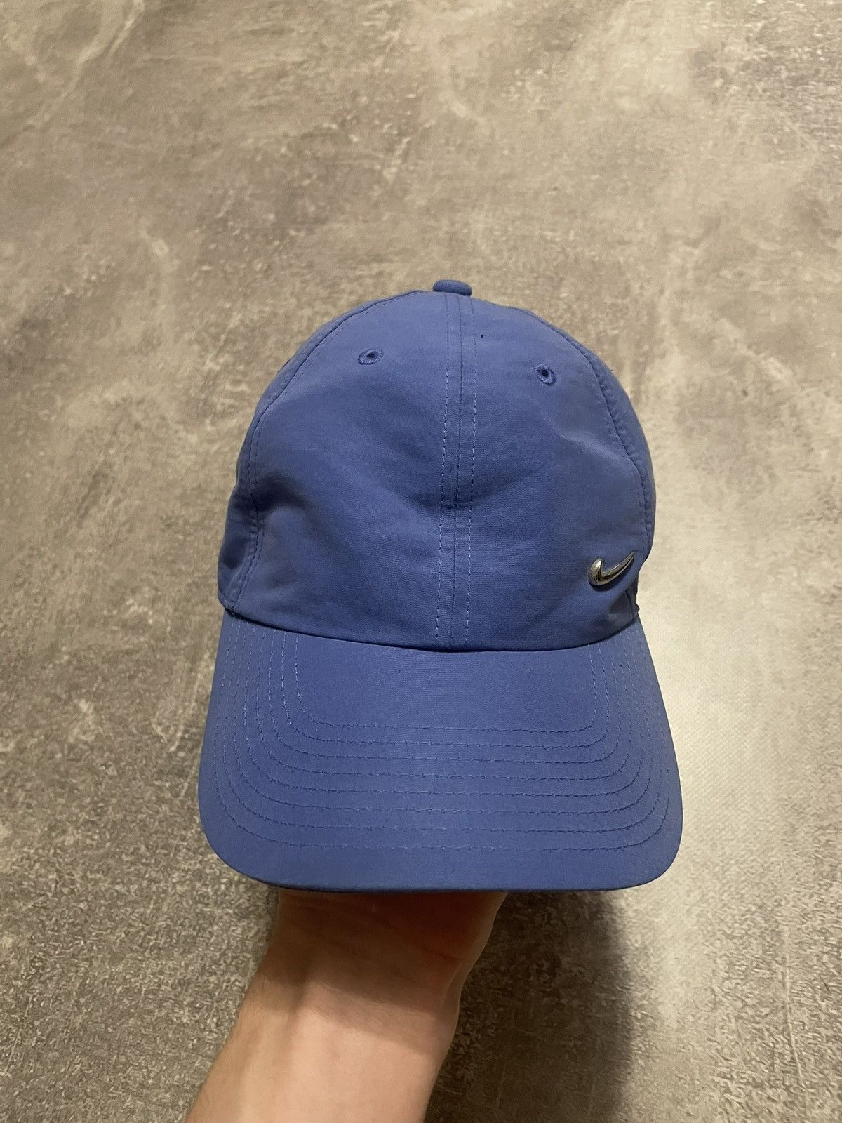 Nike × Vintage Vintage Nike Metallic Swoosh Logo Y2K Cap Size ONE SIZE - 2 Thumbnail
