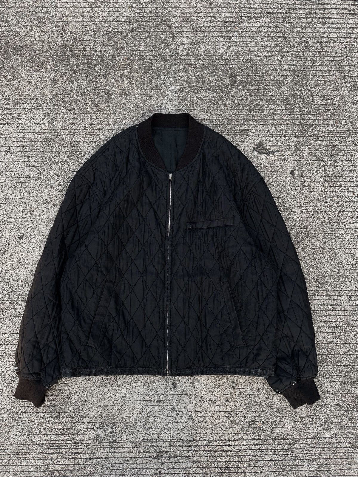 Comme des Garcons Homme Comme des Garcons AW93 Quilted Reversible Bomber Jacket Size US M / EU 48-50 / 2 - 1 Thumbnail