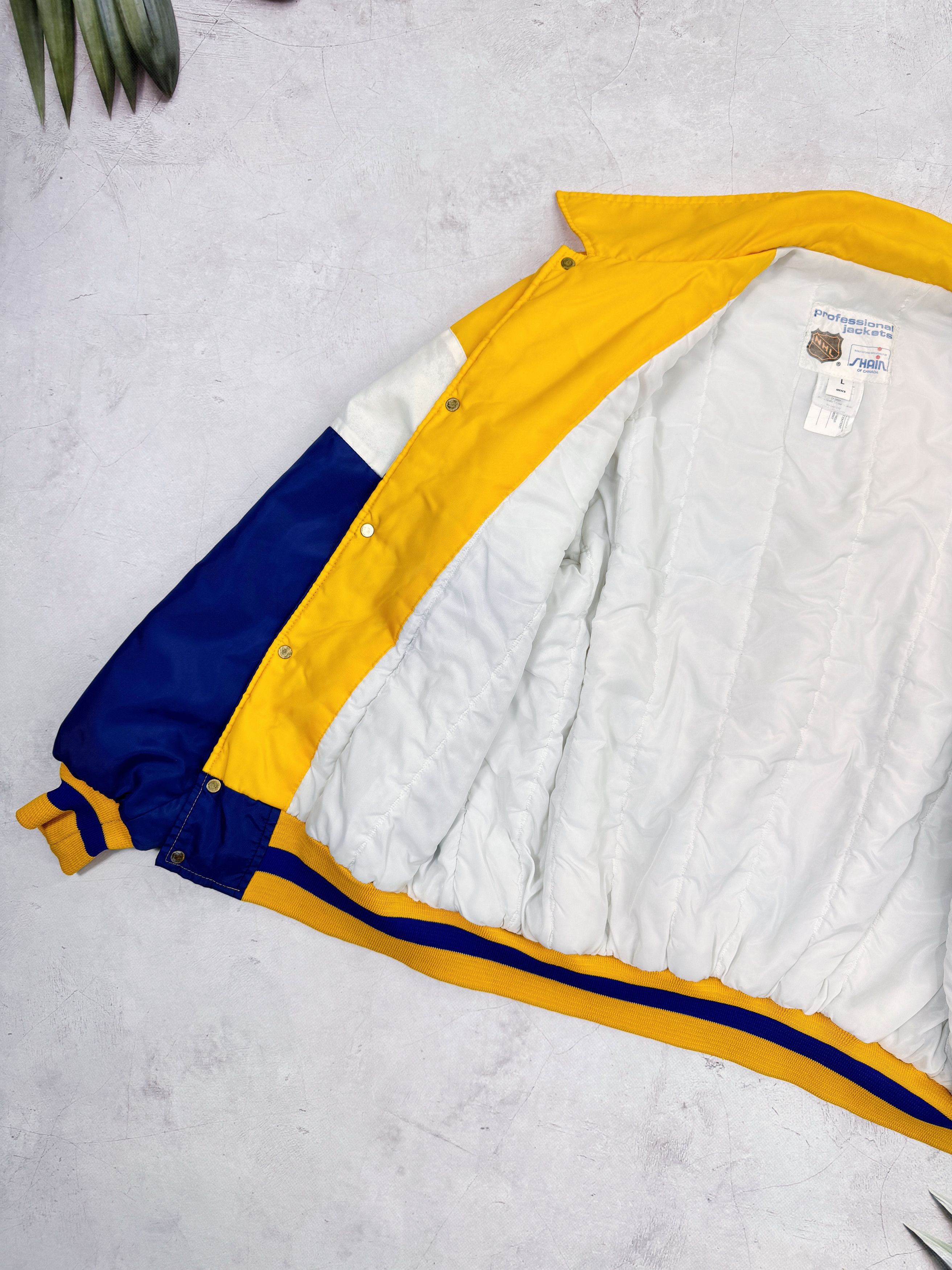 NHL × Vintage 80s Buffalo Sabres Members Jacket #12 NHL by Shain Size US L / EU 52-54 / 3 - 12 Thumbnail