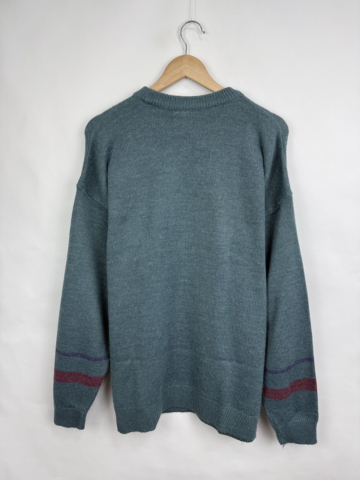 Jazz Cartier 🇺🇸 Vintage 90s Jazz Music Saxophone Violin Knit Sweater Retro Size US XL / EU 56 / 4 - 10 Thumbnail
