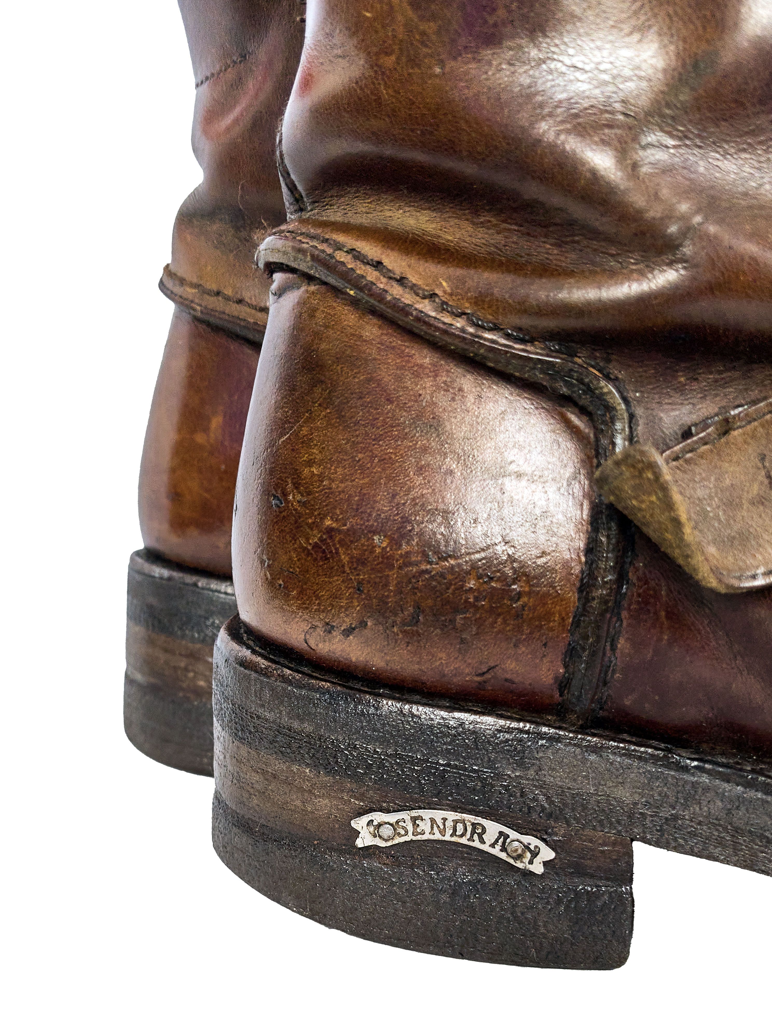 Cowboy Equipment × Genuine Leather × Sendra Sendra Spanish Western women's leather zip boots, buffalo Size US 10 / IT 40 - 8 Thumbnail