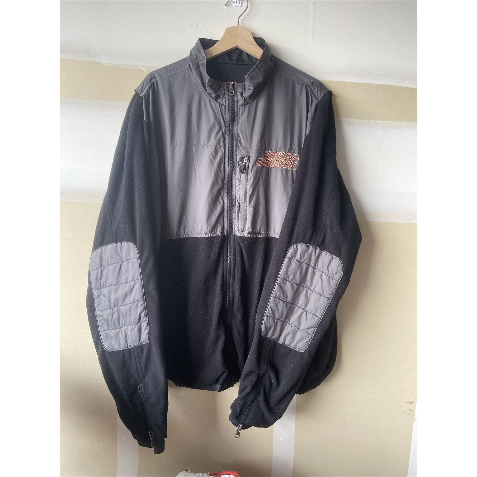 Harley Davidson Harley Davidson Reversible Nylon Fleece Jacket Size XLT TALL Size XL / US 12-14 / IT 48-50 - 6 Thumbnail