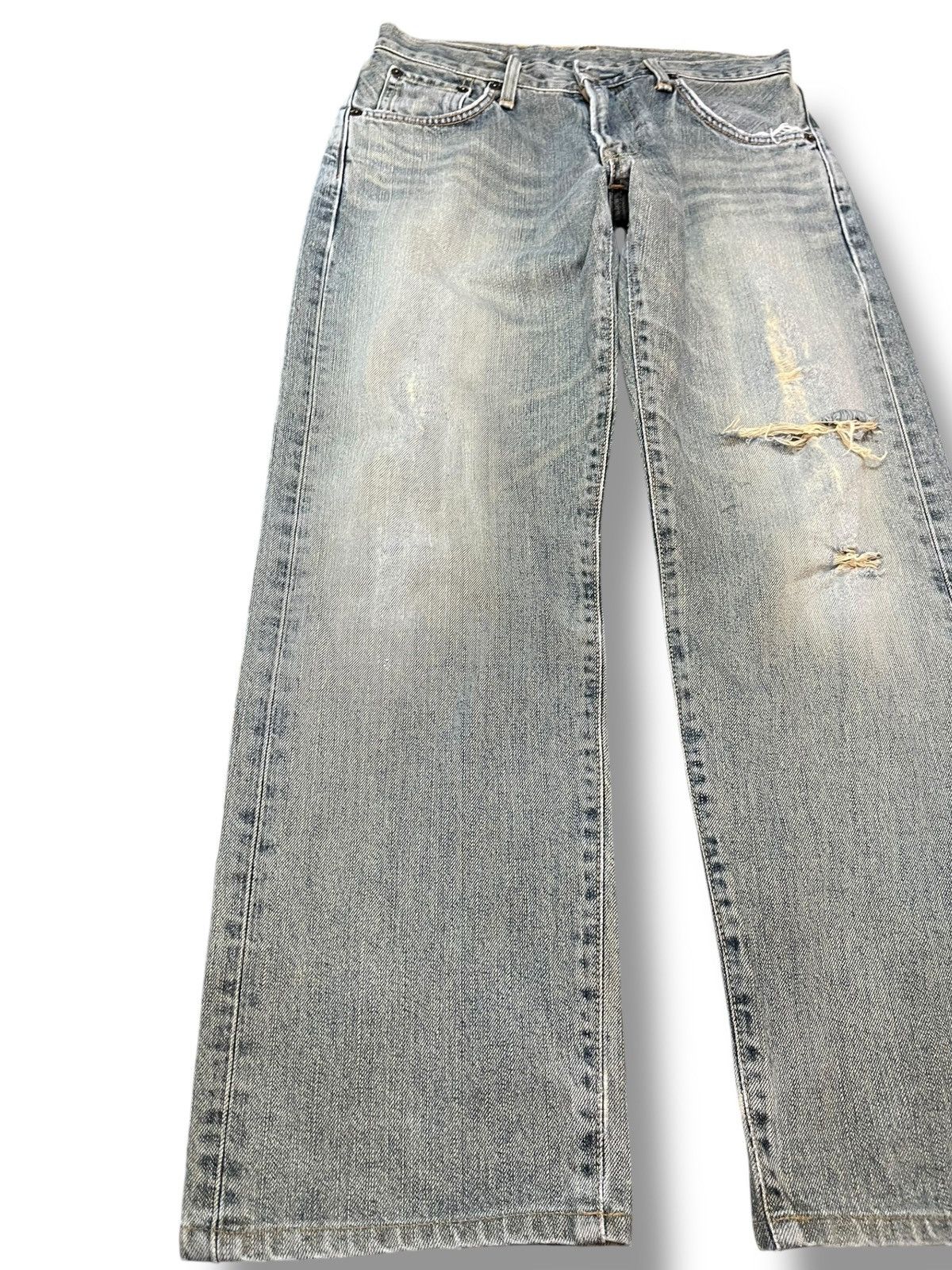 Edwin × Japanese Brand Vintage Edwin XV Faded Distressed Denim Size US 29 - 3 Thumbnail