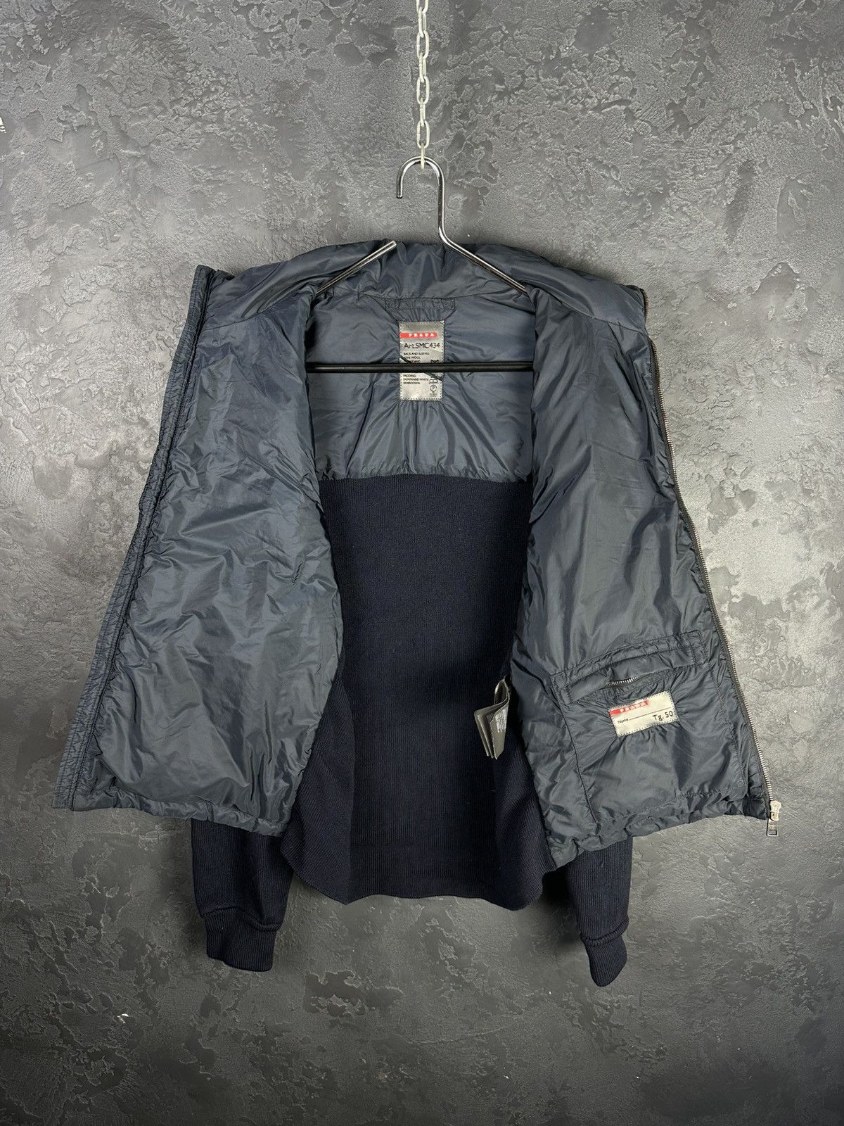 Prada Prada Red Tab Designer Down Puffer Jacket Wool Nylon Men’s Size US M / EU 48-50 / 2 - 11 Thumbnail